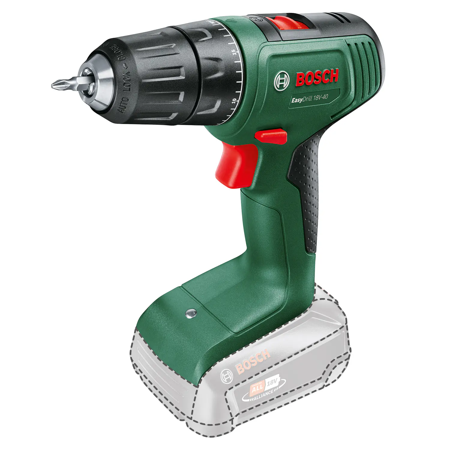 Bosch Akku-Bohrschrauber EasyDrill 18V-40 Solo Bosch Akku-Bohrschrauber EasyDrill 18V-40 Solo