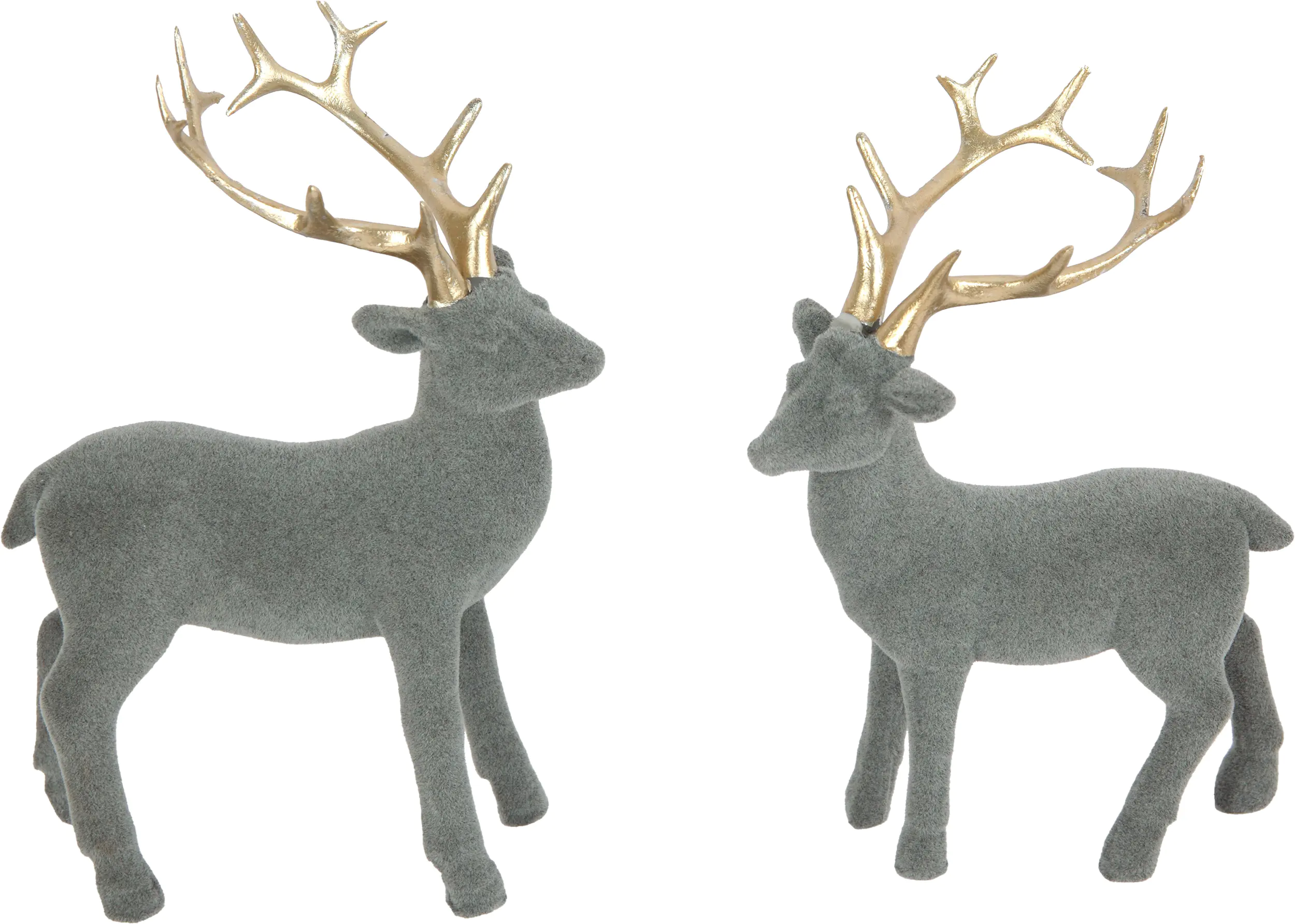 TrendLine Deko Rentiere aus Polyresin 12 x 6,5 x 17 cm, 10,3 x 5,5 x 16,5 cm
