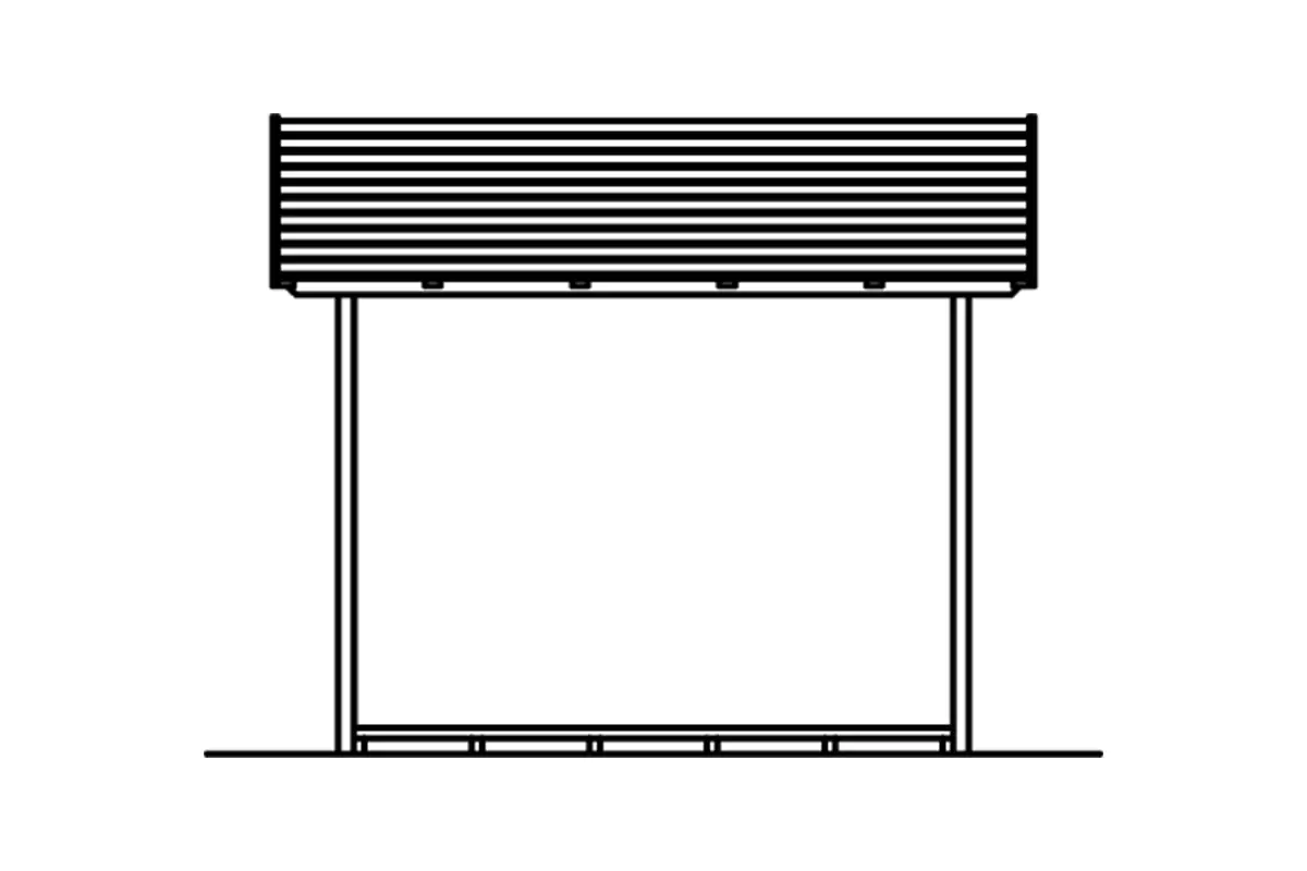 4018211204021_5 SKAN HOLZ Holzunterstand Paul 2 290 x 126 cm , natur