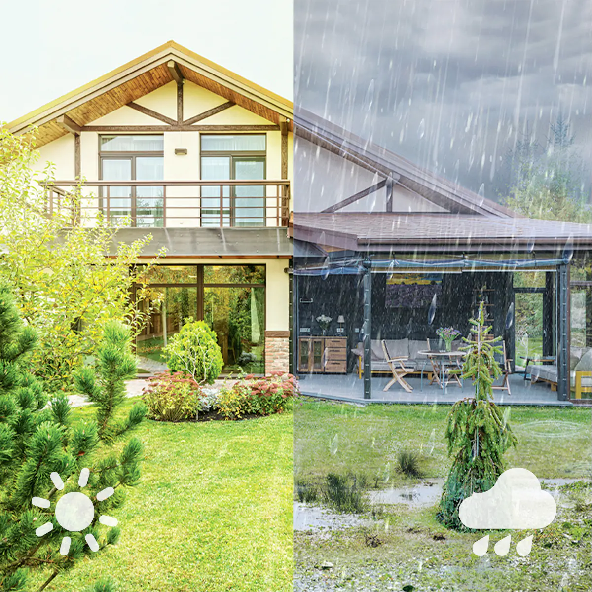 Philips LED Solar-Sockelleuchte Vynce schwarz 54 x 11,2 cm mit Erdspieß