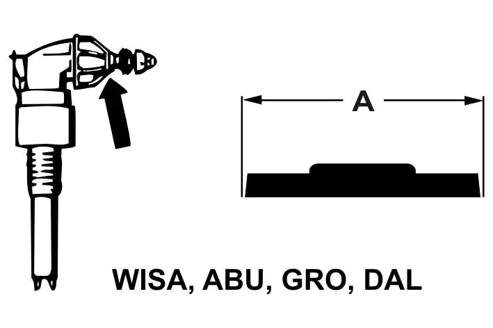 Cornat Ersatzdichtung Wisa / Abu / Grohe für Füllventil 2,8 cm 1337