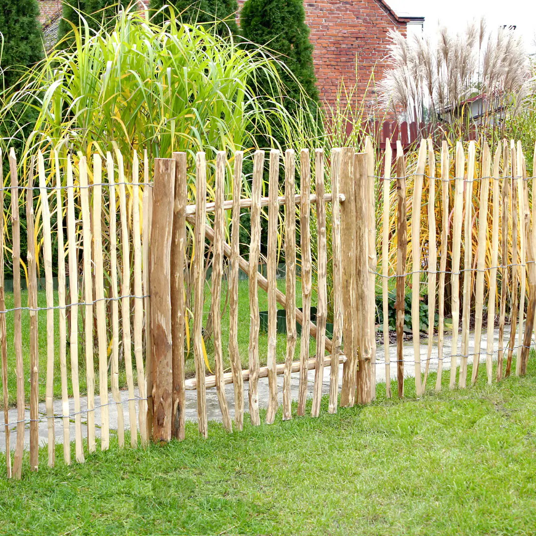 Staketenzauntor Haselnuss 100 x 90 cm inkl. Beschlag