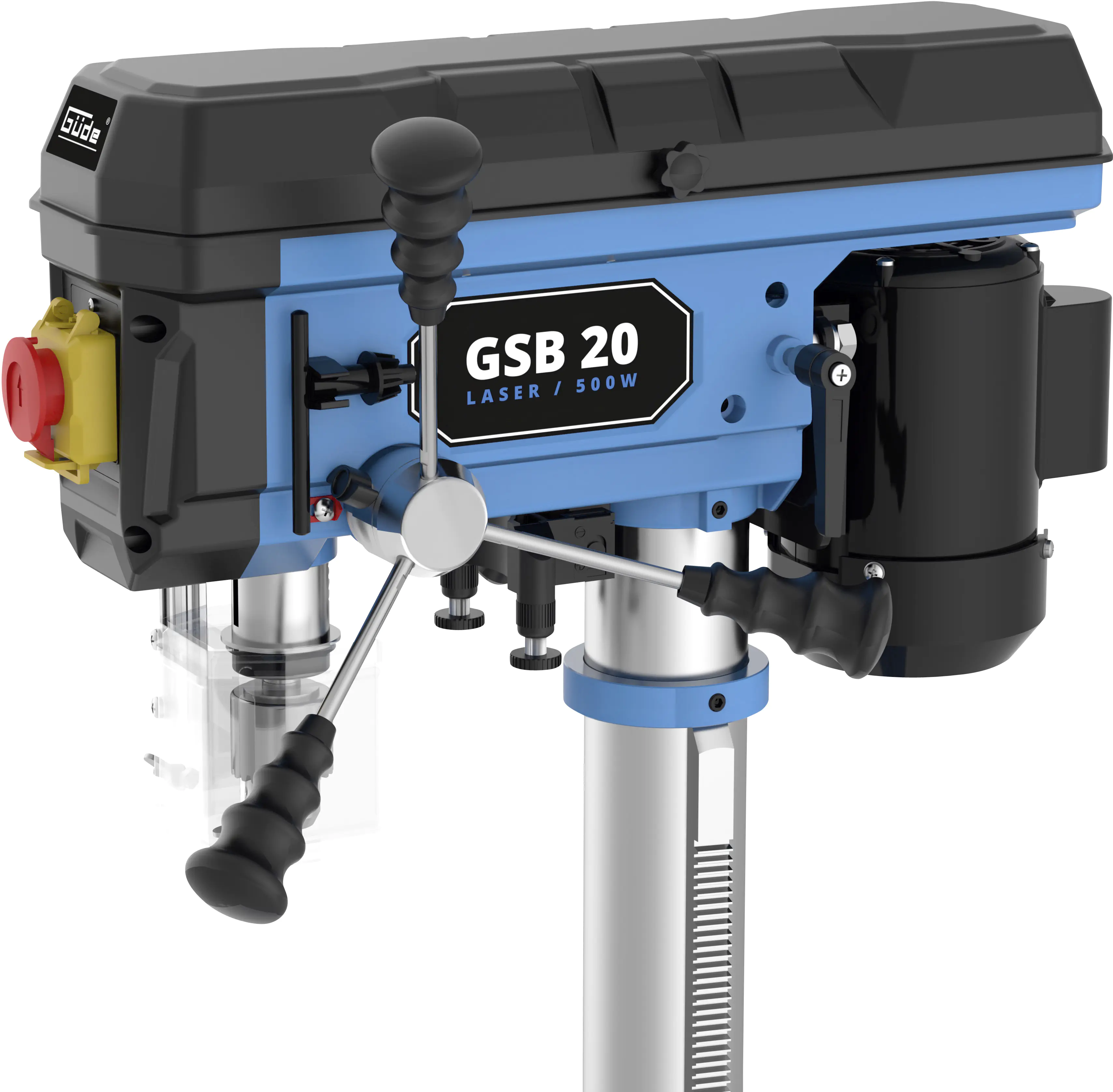Güde Säulenbohrmaschine GSB 20 LASER 500 Watt 500 U/min 2600 U/min Güde Säulenbohrmaschine GSB 20 LASER 500 Watt 500 U/min 2600 U/min