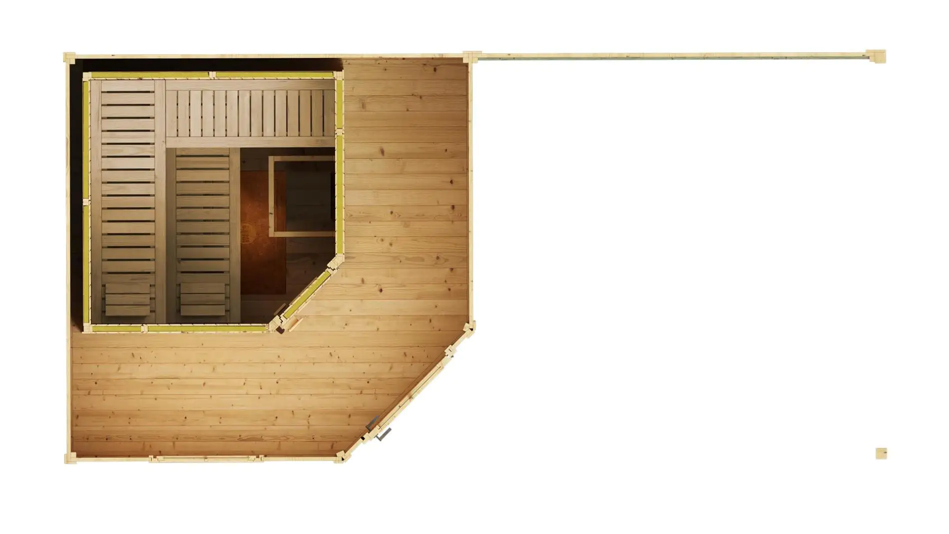 weka Saunahaus SALO Gr. 1 Sparset 7,5 kW OS natur