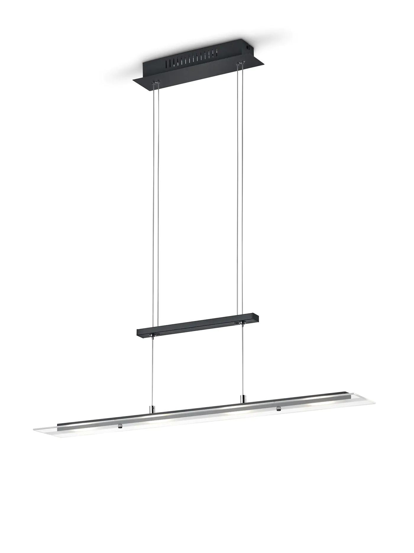 Trio Leuchten LED Pendelleuchte Milos 4x5W schwarz, Metall