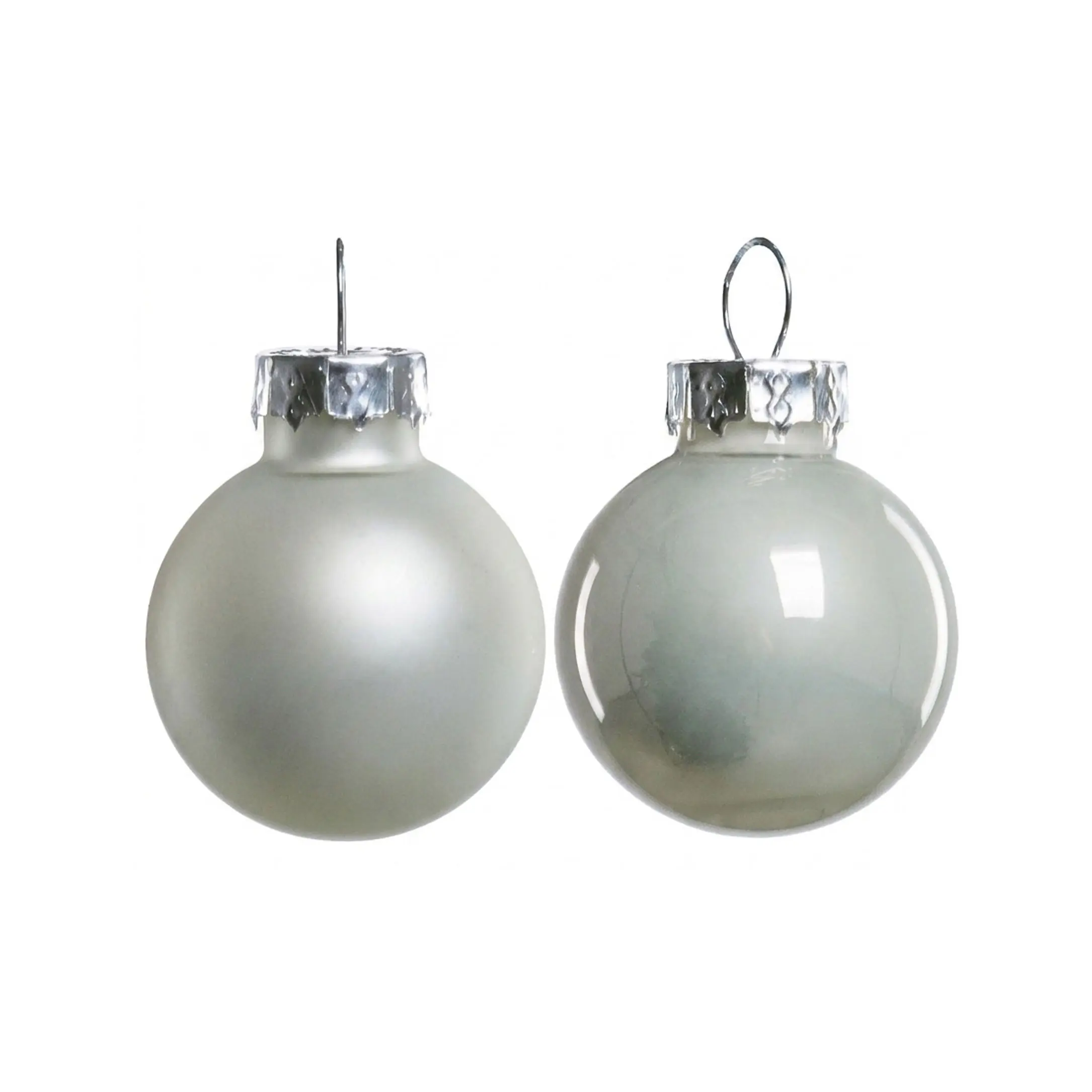 TrendLine Weihnachtskugeln aus Glas Ø 2,5 cm weiß 24 Stück