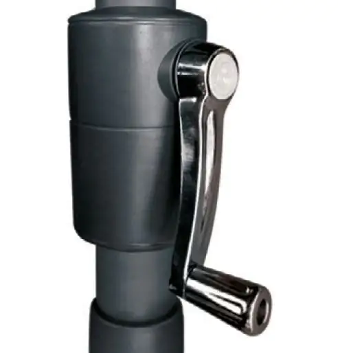 TrendLine Balkon-Halbschirm anthrazit, Spannweite: 260 cm, Tiefe: 120 cm