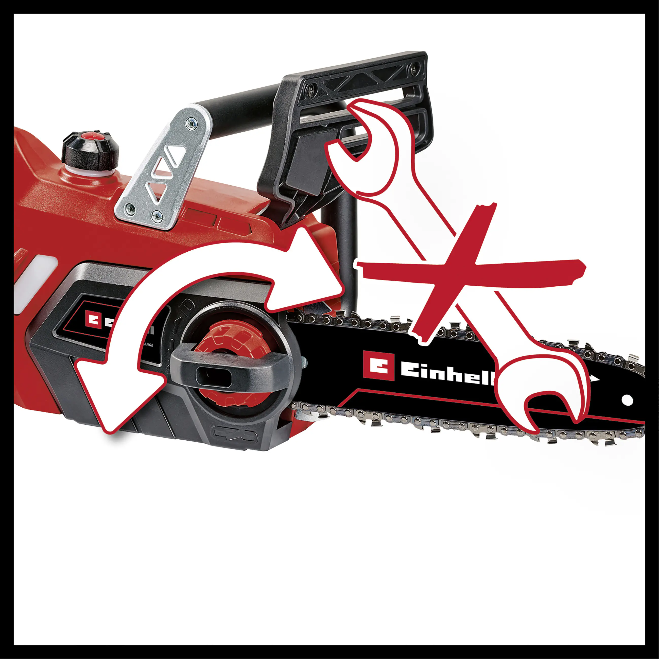 Einhell Akku-Kettensäge GE-LC 18/25-1 Li Kit 25 cm Schwertlänge mit 3,0 Ah Akku