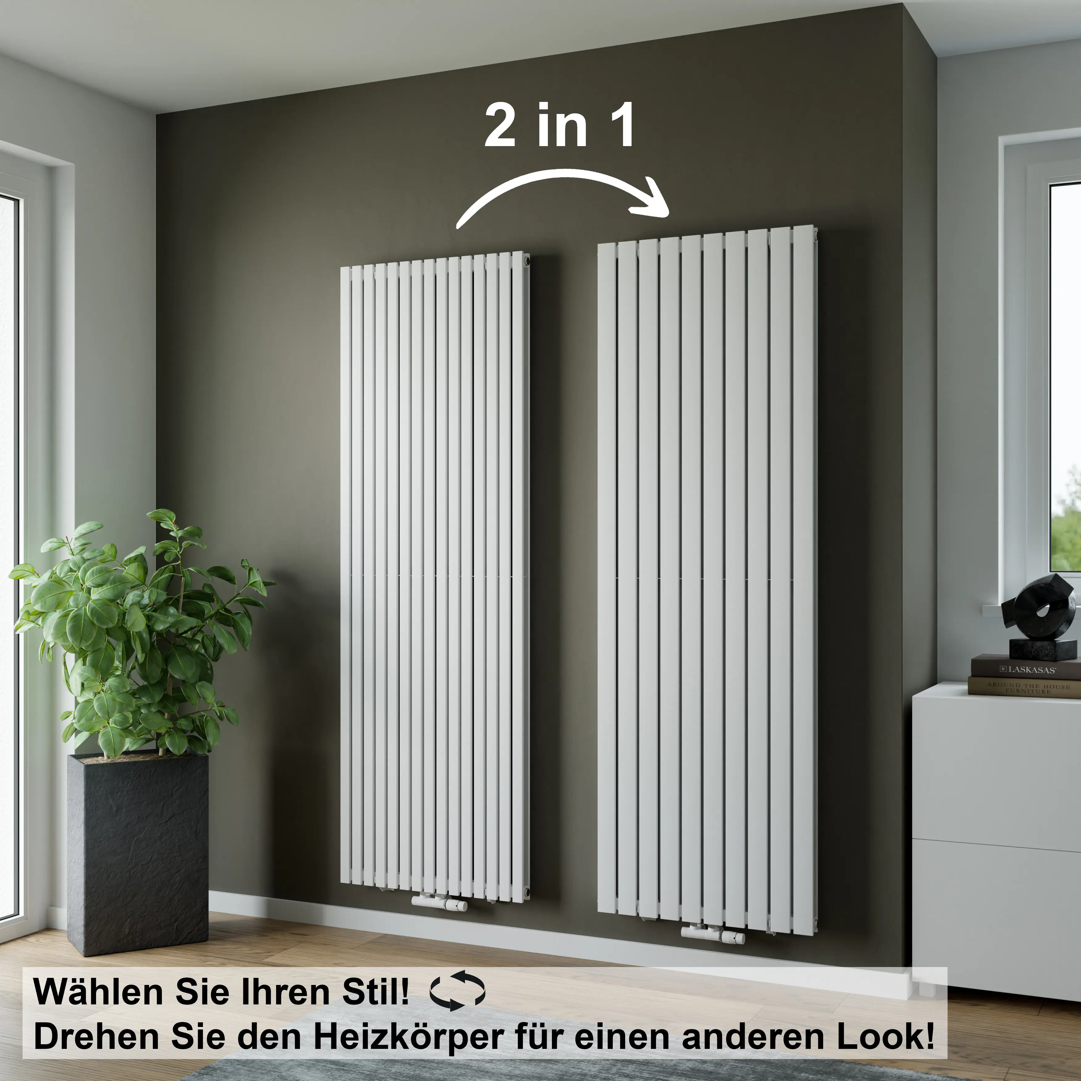 Ximax Heizkörper P1 Polar 180 x 59 cm 1927 Watt weiß 