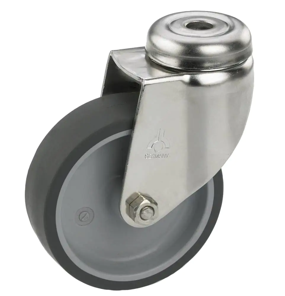 Lenkrolle mit Rückenloch 50 x 18 mm, Tragkr. 40 kg