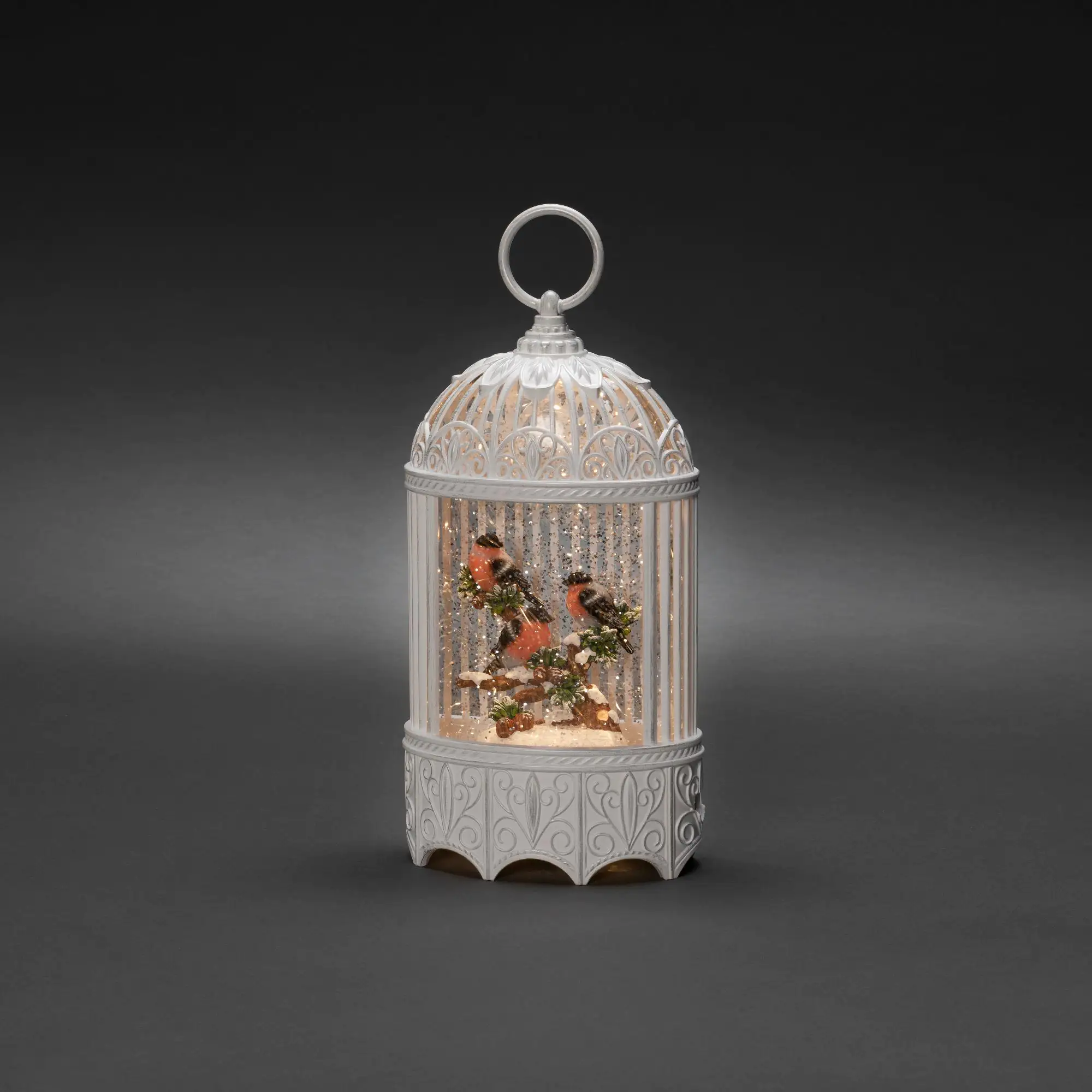 Konstsmide LED Wasserlaterne Rotkehlchen im Baum weiß Konstsmide LED Wasserlaterne Rotkehlchen im Baum weiß