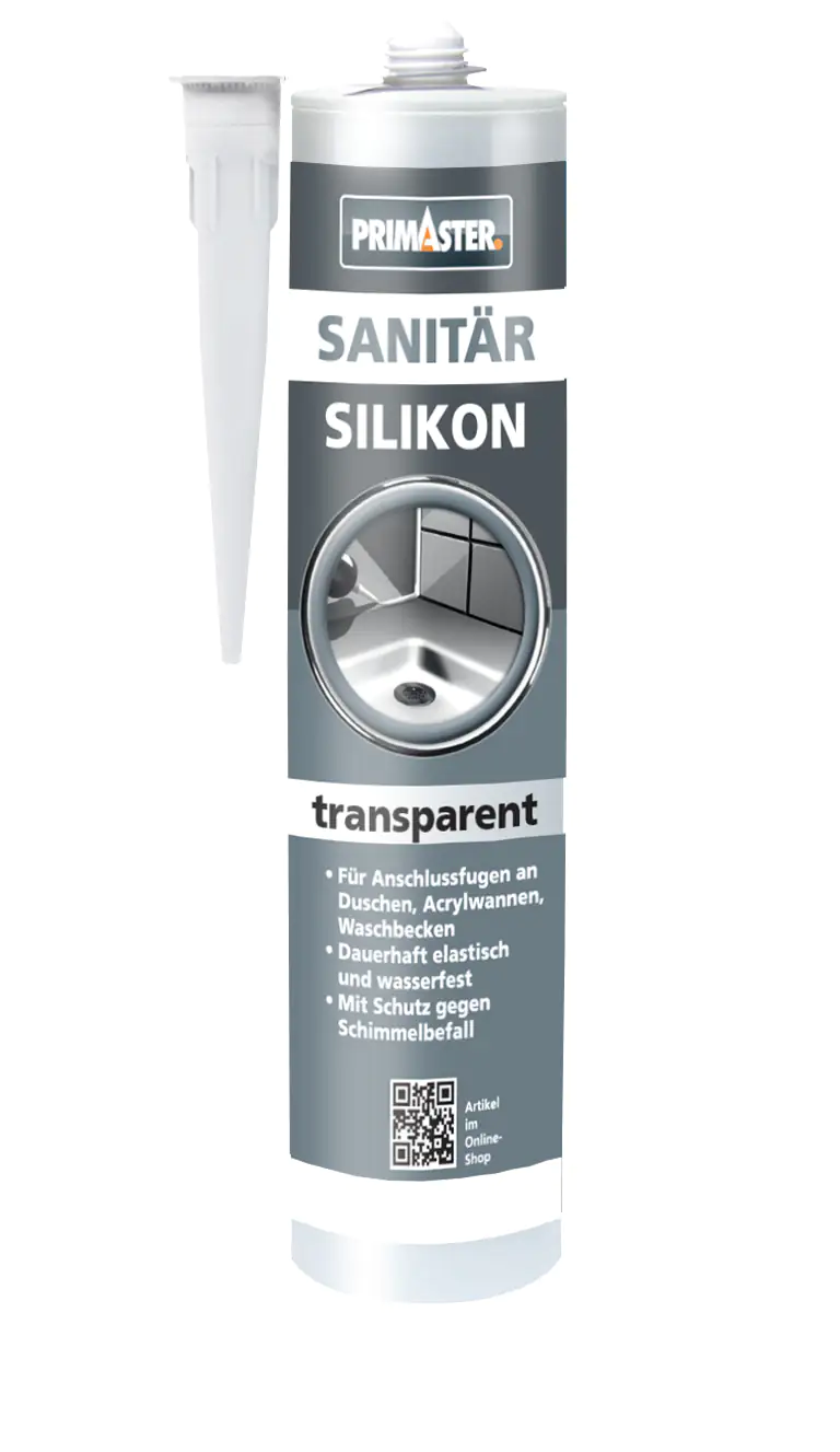 Primaster Sanitär Silikon transparent 310 ml Produktbild: Primaster Sanitär Silikon transparent 310 ml