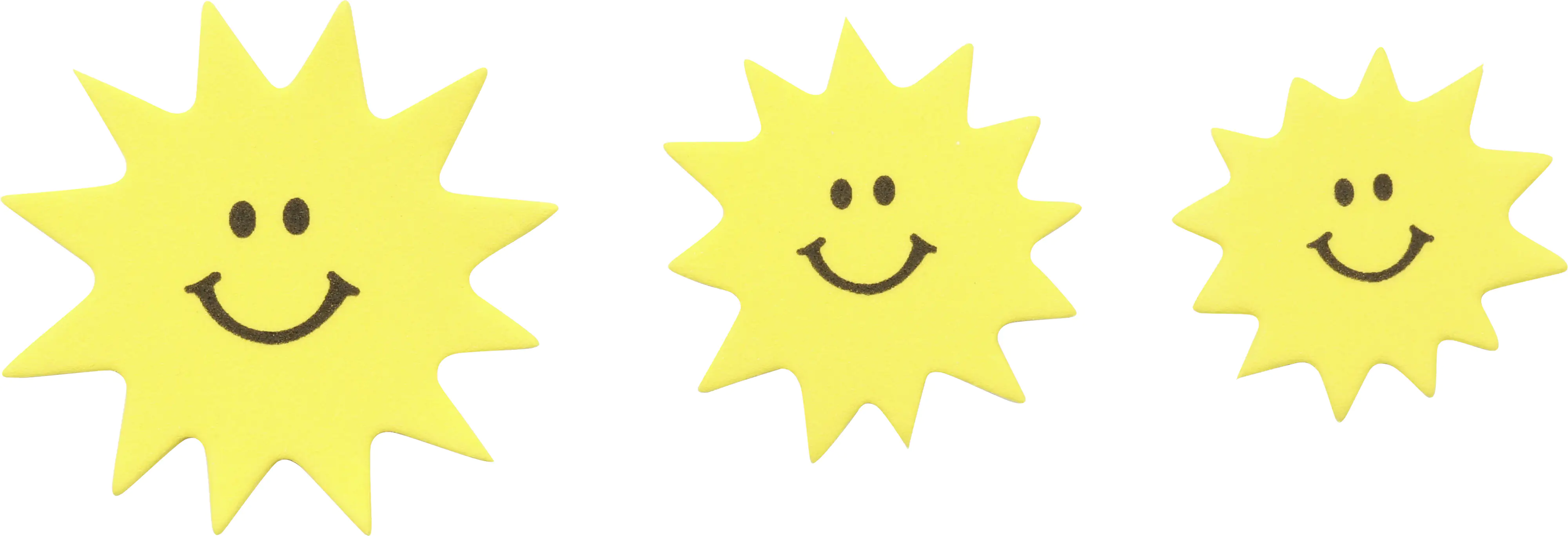 Glorex Moosgummi Sticker Sonne Mond Wolken selbstklebend  52 Stück