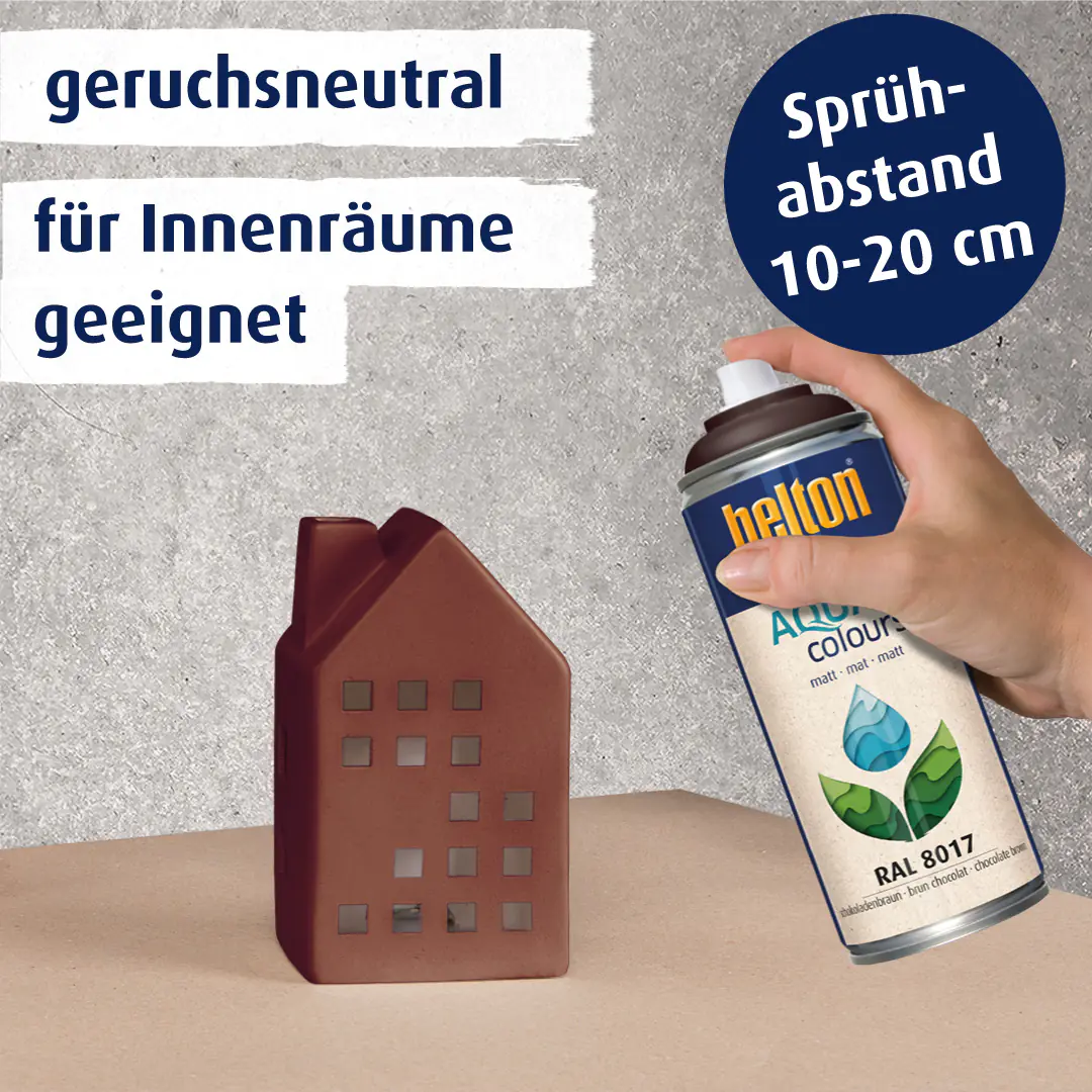belton free Lackspray AQUAcolours 400 ml schokobraun matt