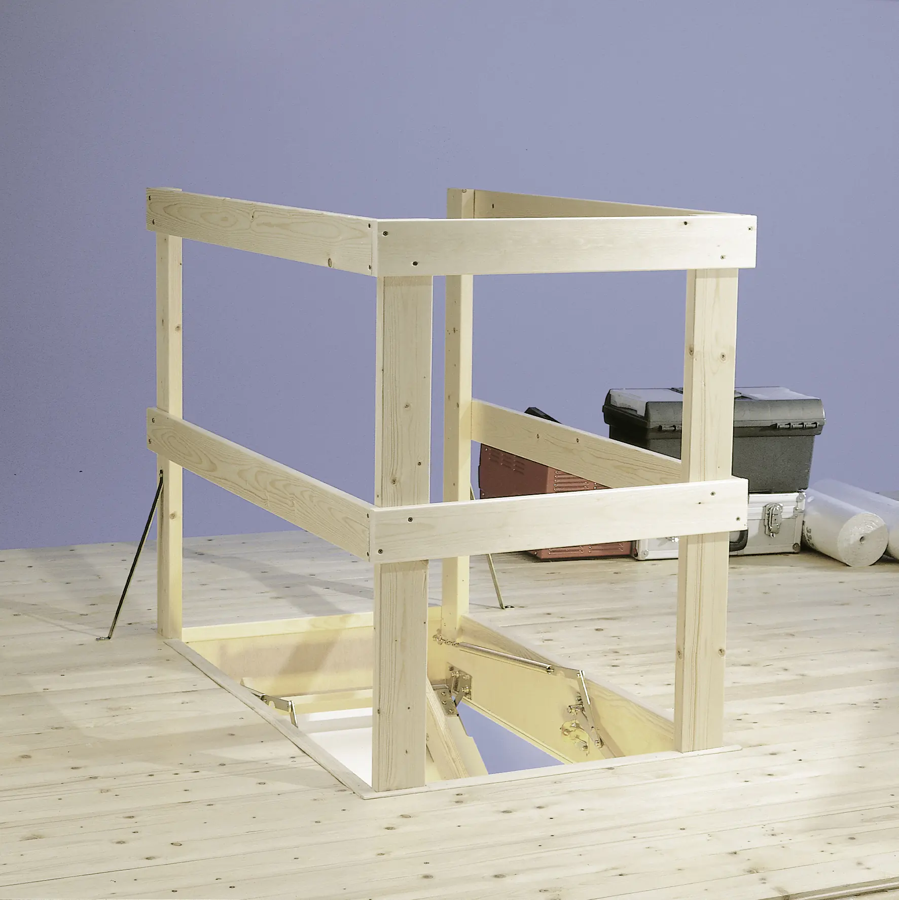 DOLLE Lukenschutz-Geländer aus Holz für 140 x 70 cm Öffnung