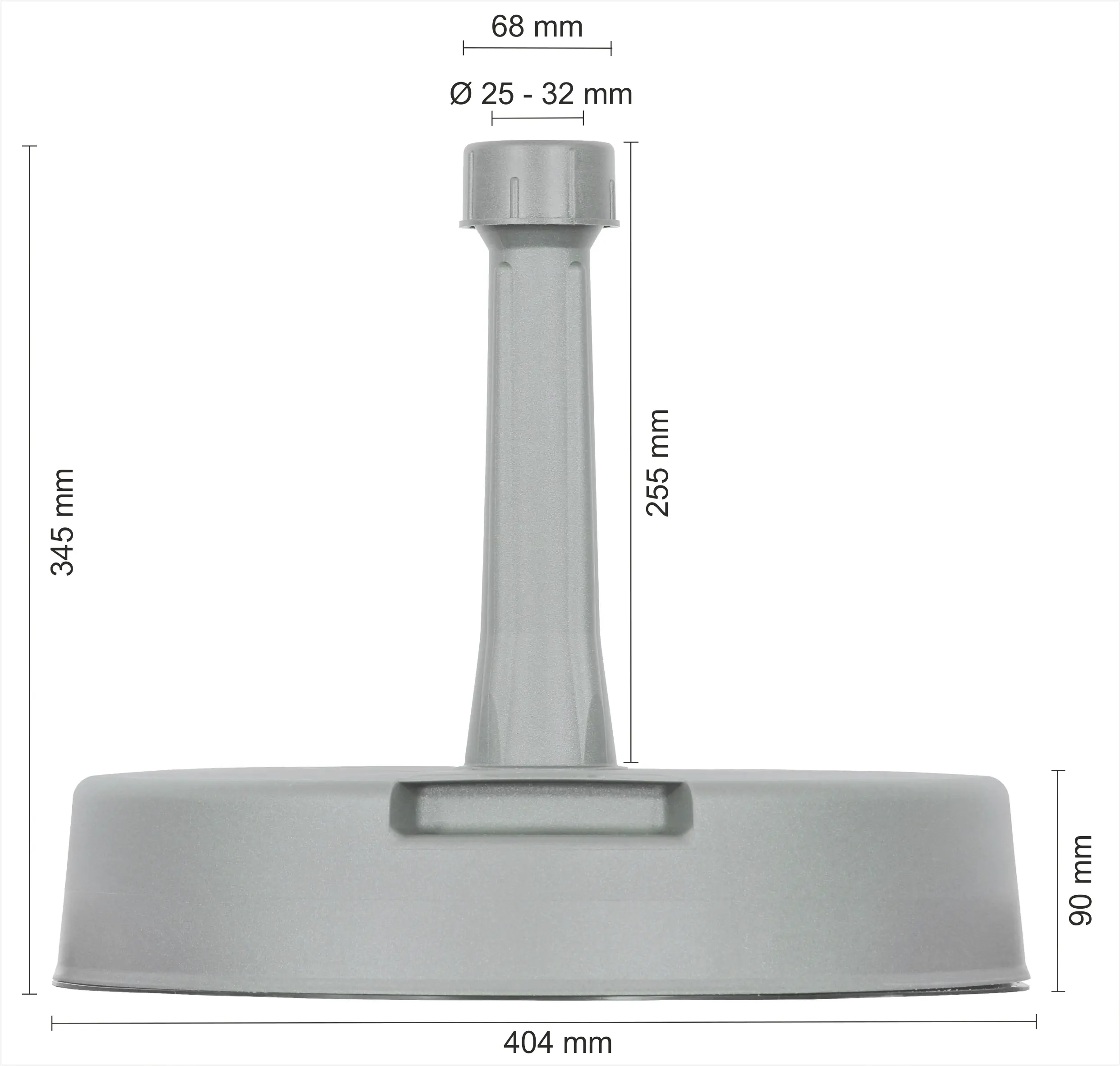 Schneider Betonständer silbergrau, ca. 20 kg