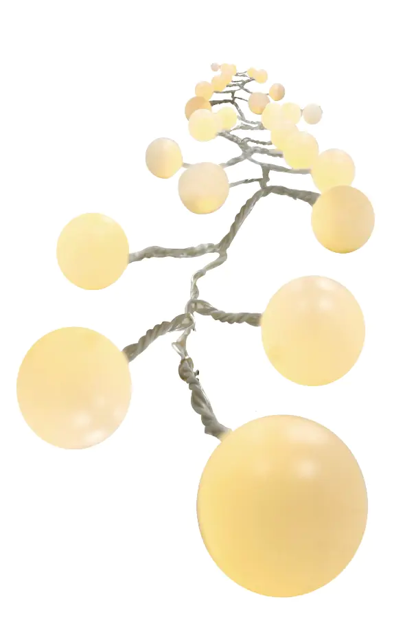 TrendLine Lichterkette Kunststoff 60 cm L weiß