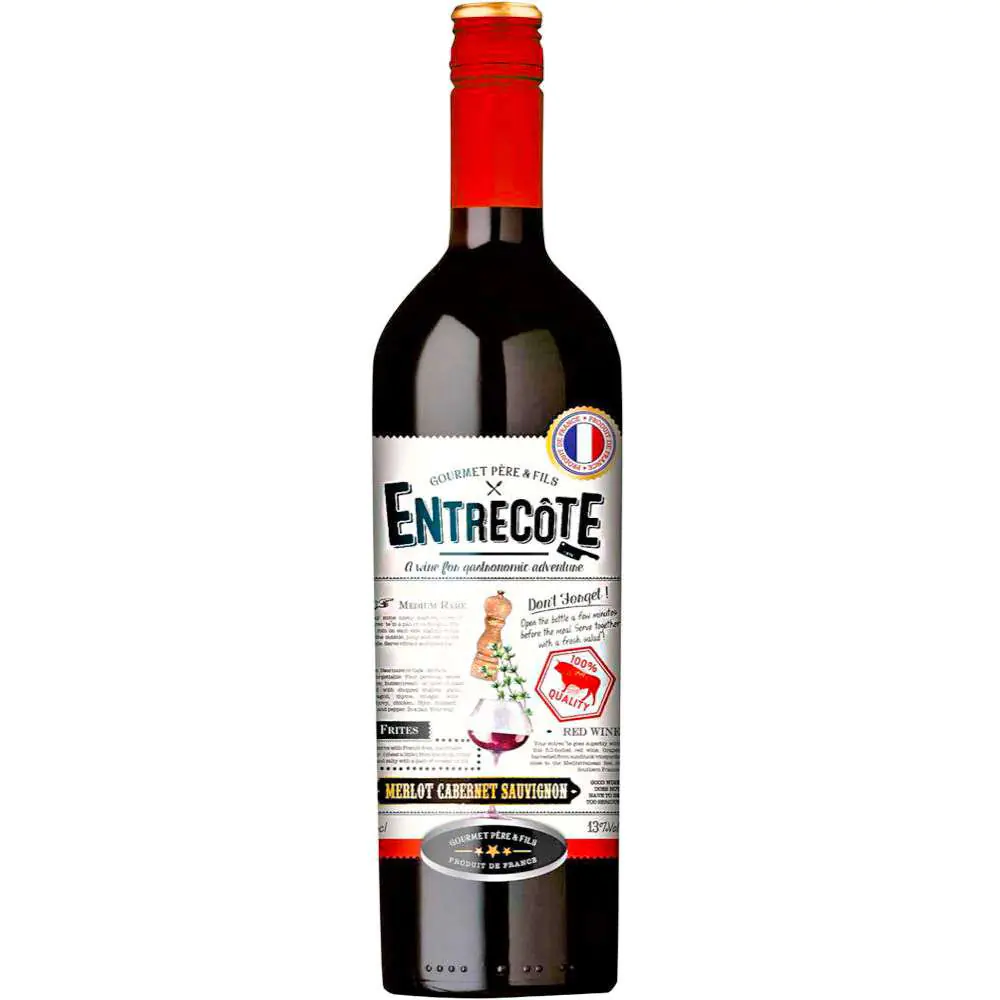 Entrecote Merlot Rotwein Cabernet Syrah 0,75 l