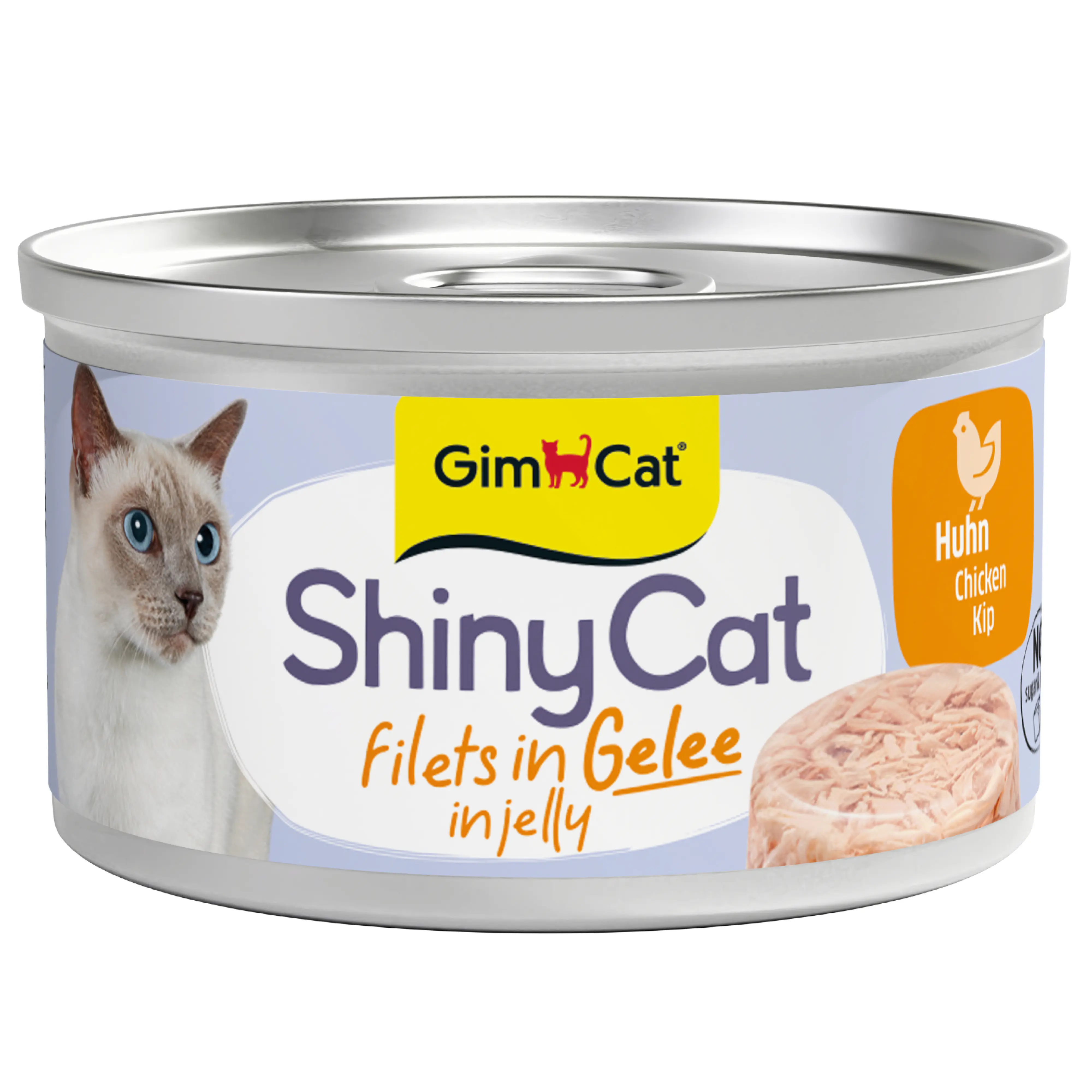 GimCat ShinyCat Katzennassfutter in Jelly 70 g Hühnchen