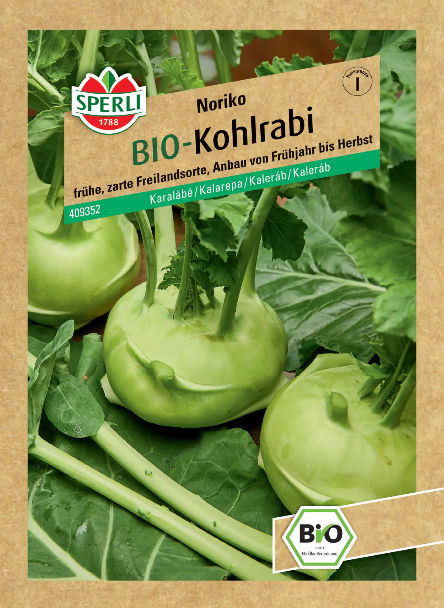 Sperli BIO Kohlrabi weiß