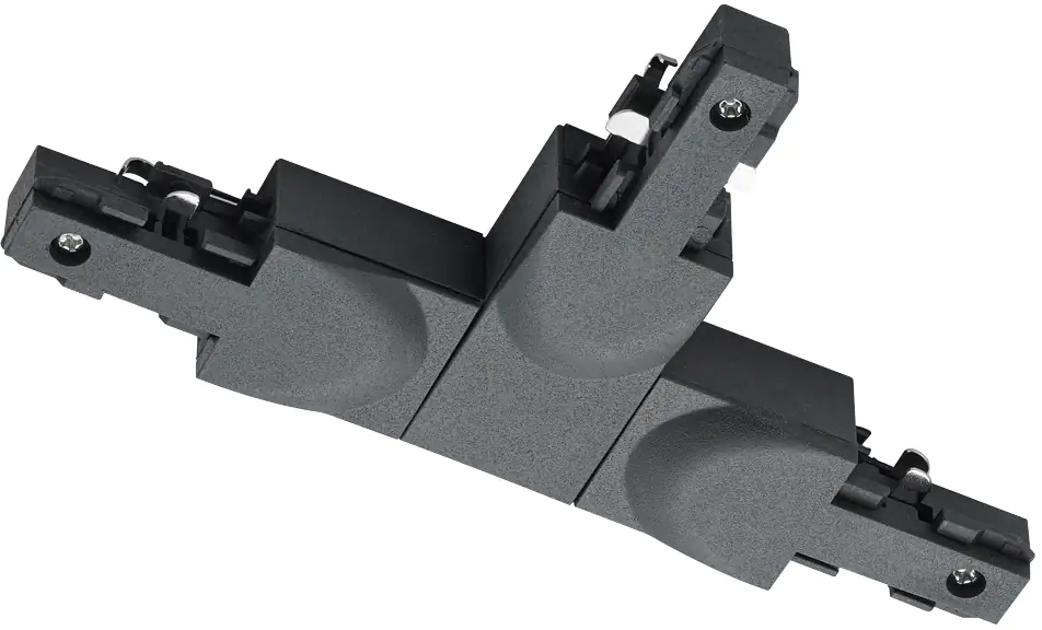 Trio Leuchten T-Verbinder DUOline schwarz matt Schutzleiter innen rechts Trio Leuchten T-Verbinder DUOline schwarz matt Schutzleiter innen rechts