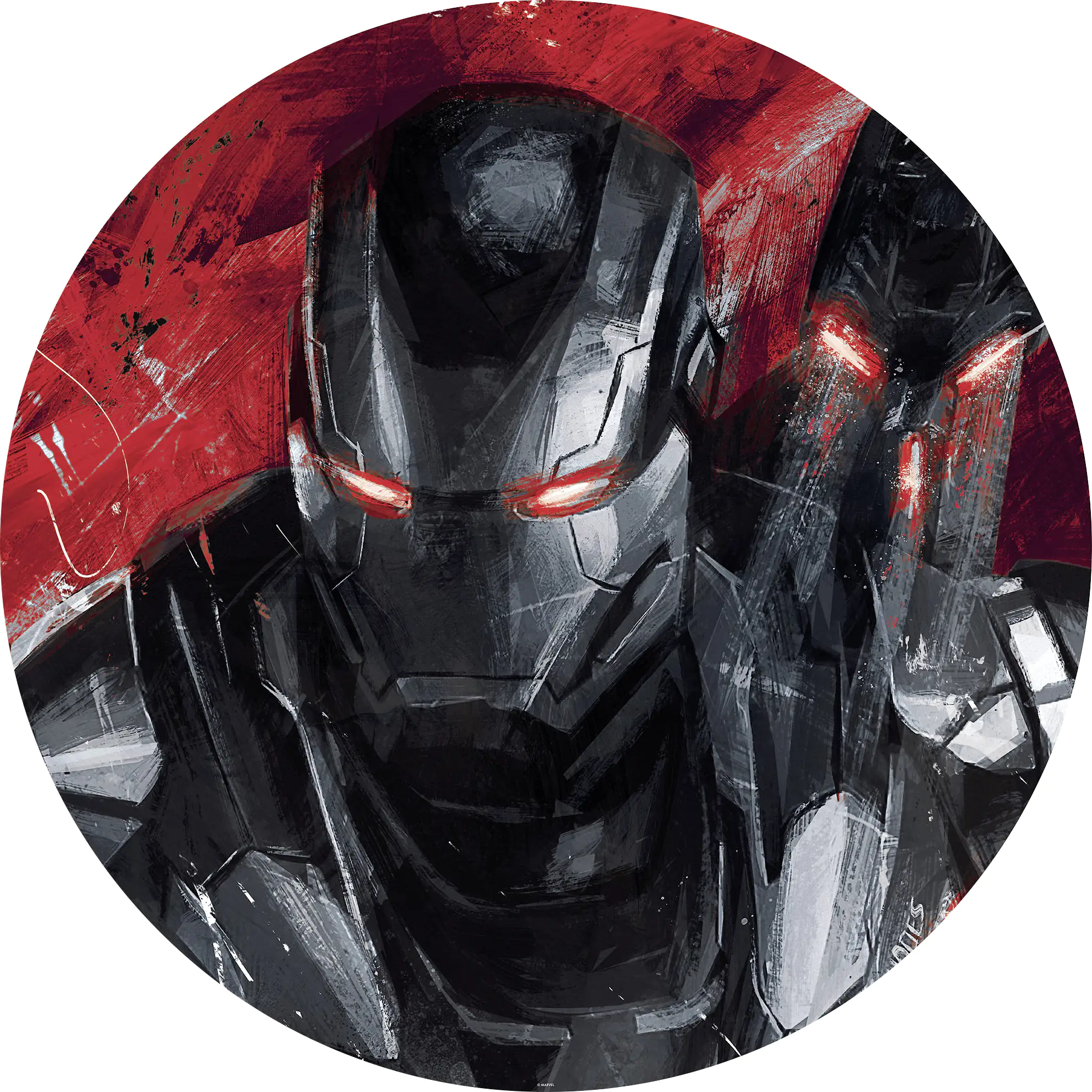 Komar Vlies Fototapete Dot Aveng Paint War-Mac Ø 128 cm, selbstklebend