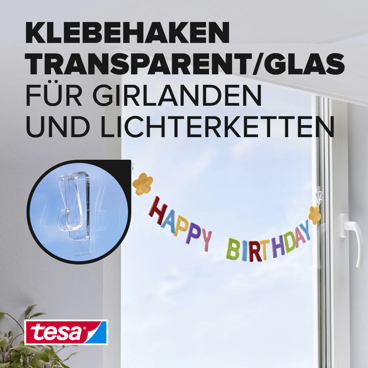tesa Klebehaken Traglast 1 kg, 2 Stück