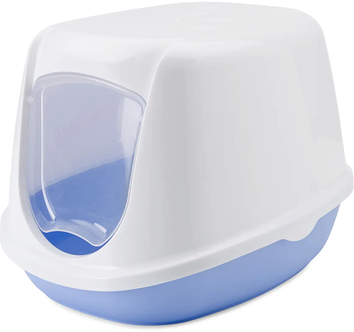 Nobby Katzentoilette Duchesse sweet blau-weiß  44,5 x 35,5 x 32 cm