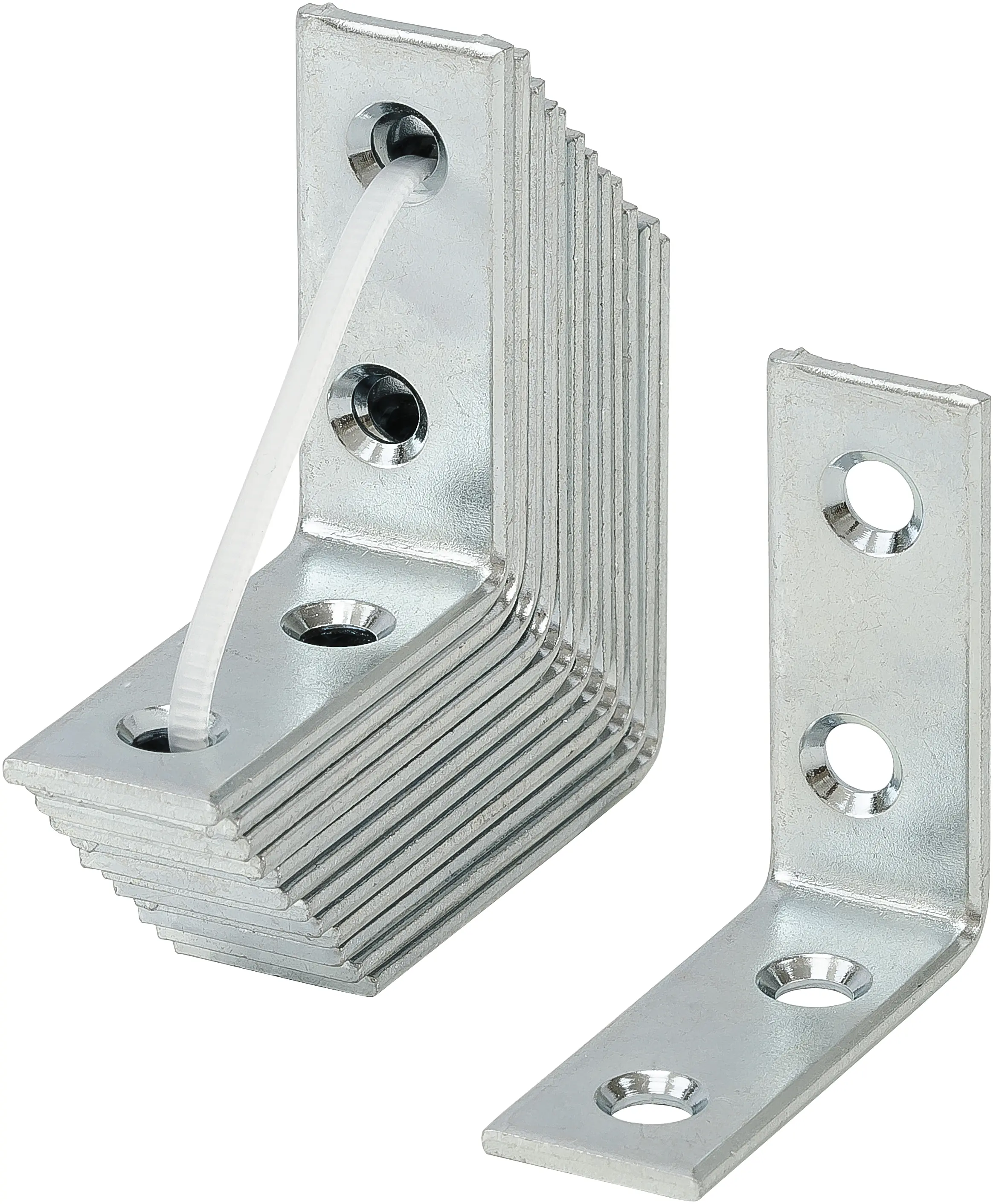 Vormann Stuhlwinkel 30x30x15 mm Stahl verzinkt - 12 Stück