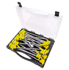 Happy People Campingbox mit Schraubnägeln schwarz Happy People Campingbox mit Schraubnägeln schwarz