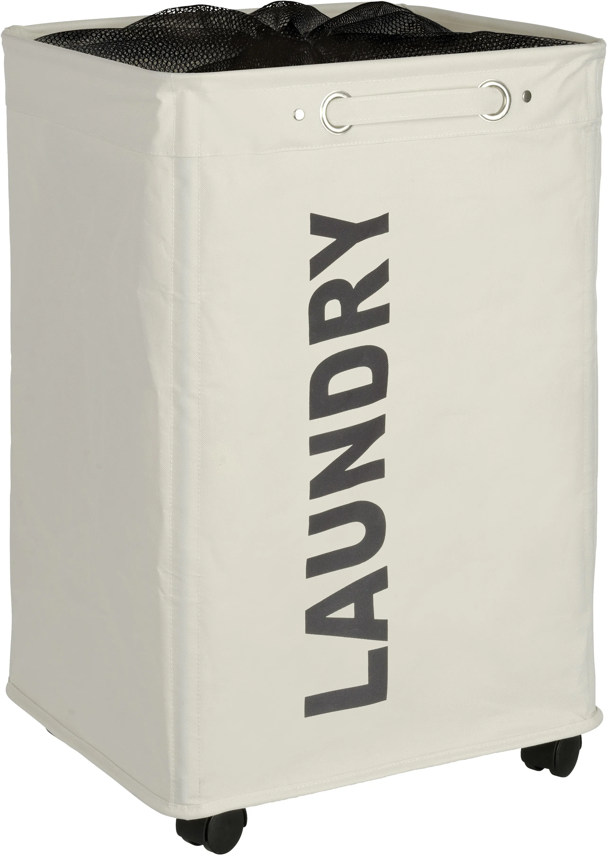 Wenko Wäschesammler Quadro 79 l, beige