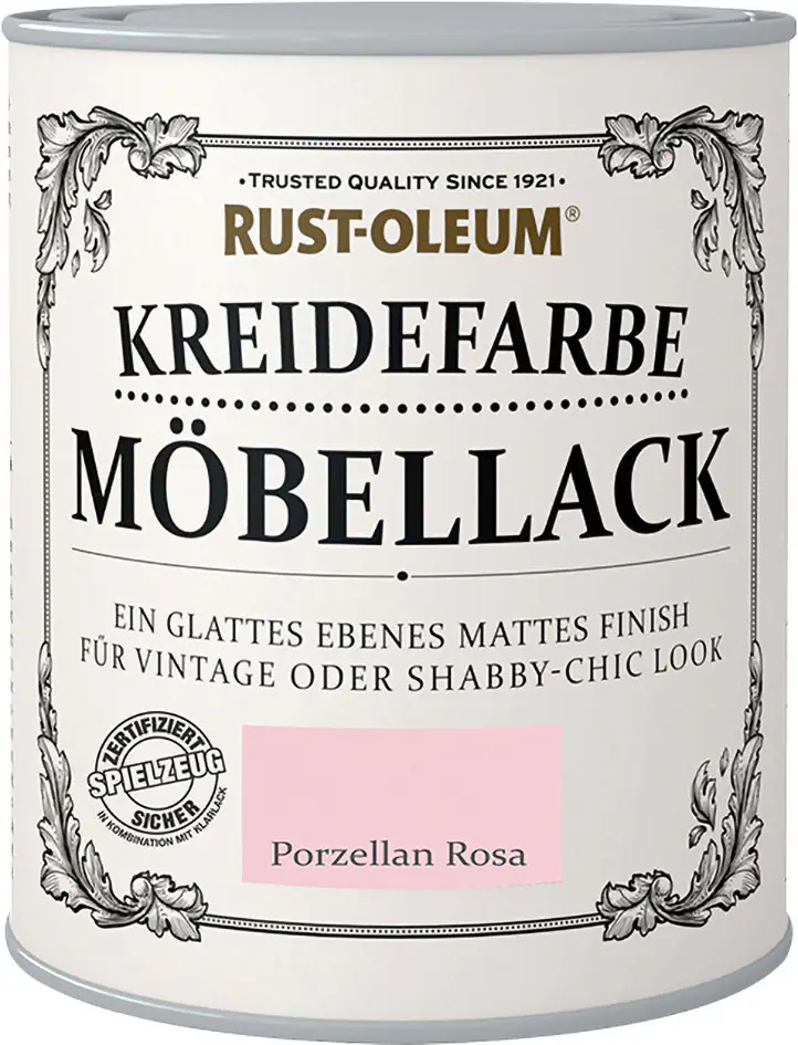 Rust-Oleum Kreidefarbe Möbellack 125 ml porzellan rosa
