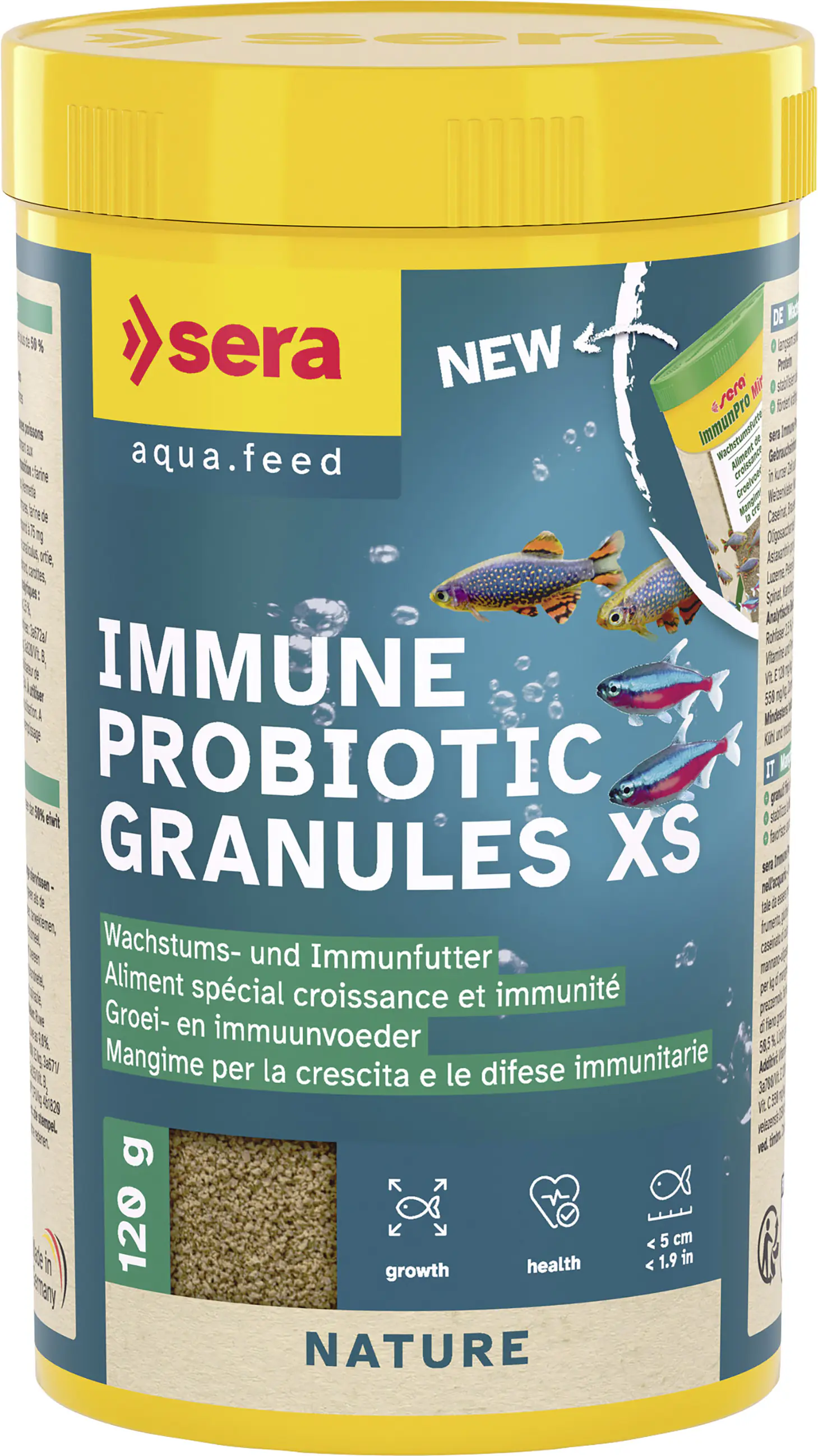 Sera Fischfutter Immune Probiotic Granules XS 250 ml