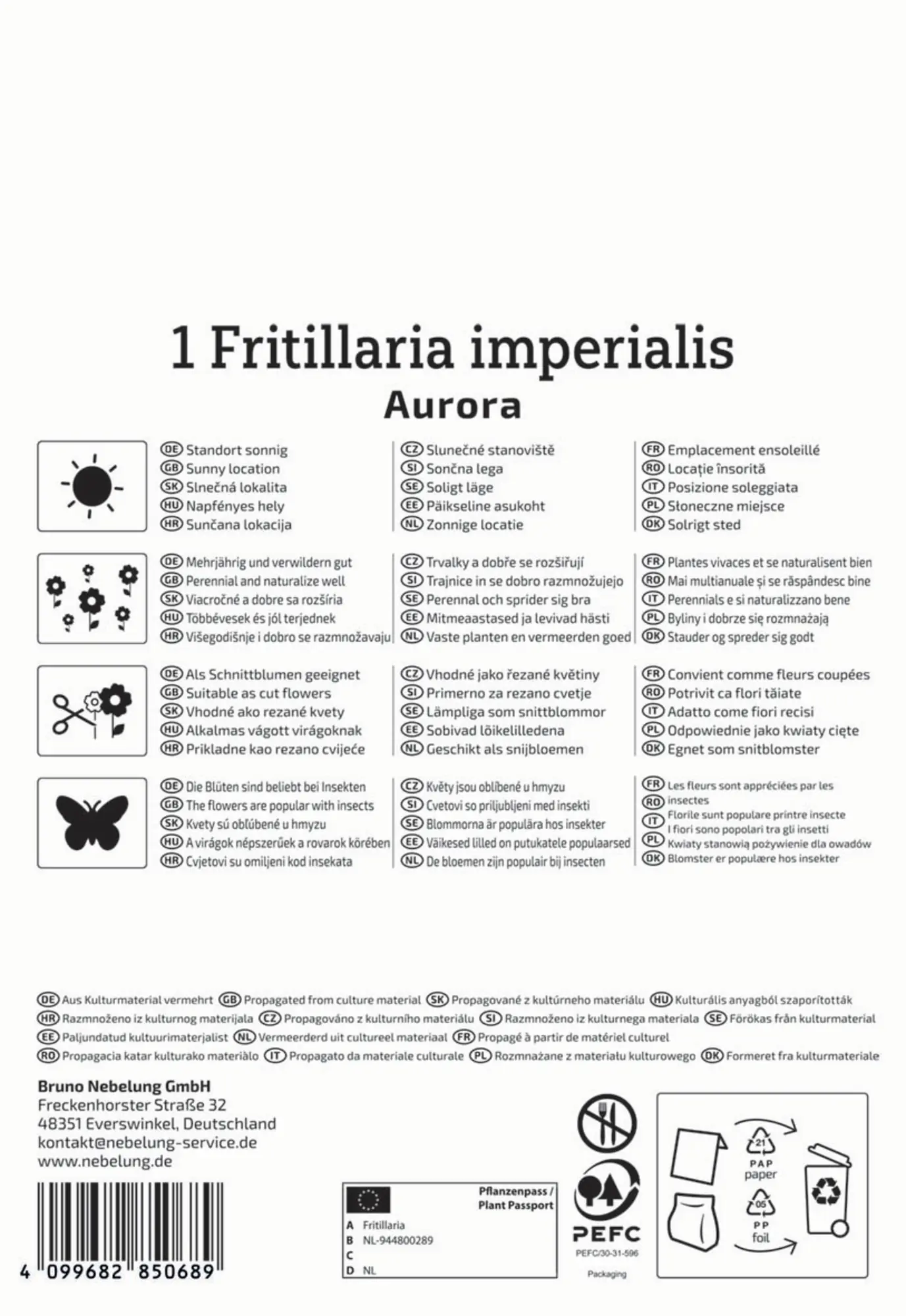 Kiepenkerl Herbstblumenzwiebel Kaiserkrone Aurora 1 Pflanze