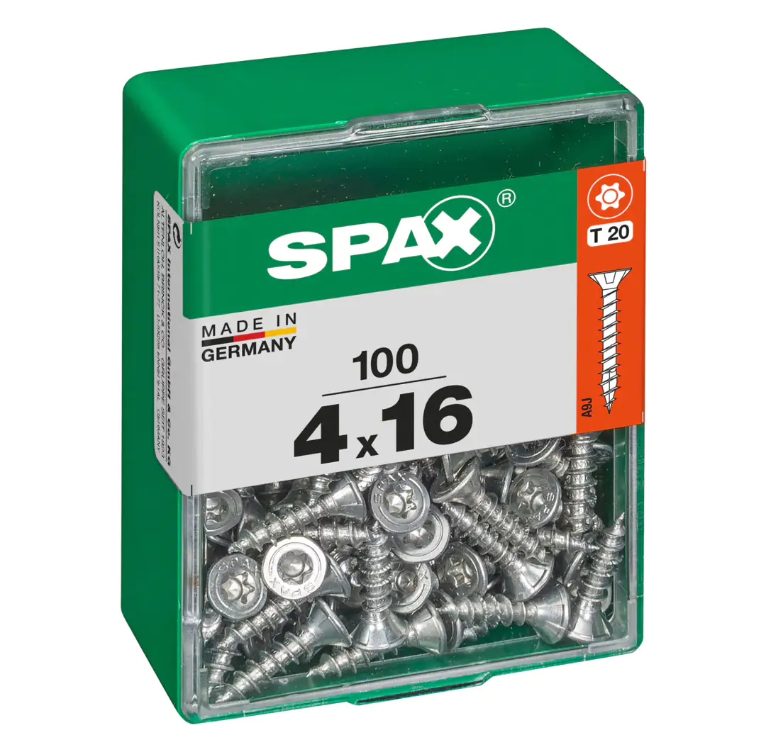 Spax Universalschrauben 4.0 x 16 mm TX 20 Senkkopf - 100 Stk.