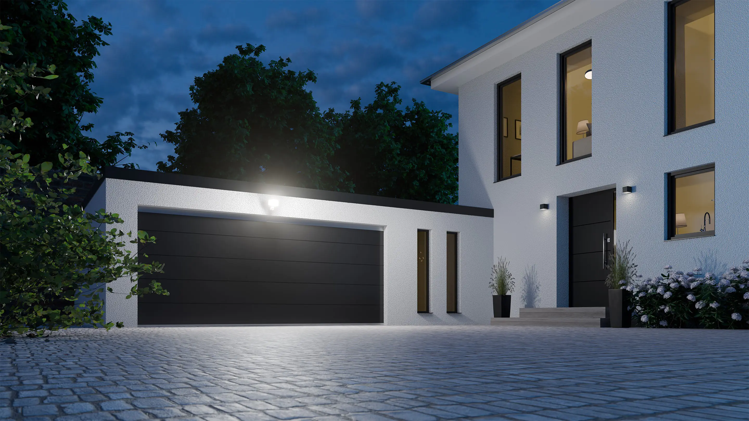 Steinel LED Außenleuchte XLED Protect S 14 W weiß mit Bewegungsmelder