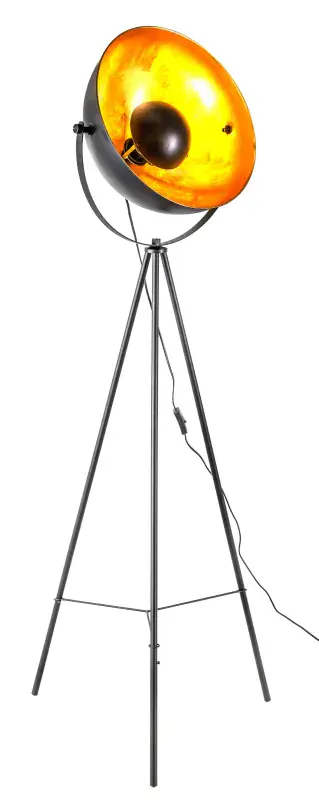 Globo Stehleuchte Timo 153 cm schwarz