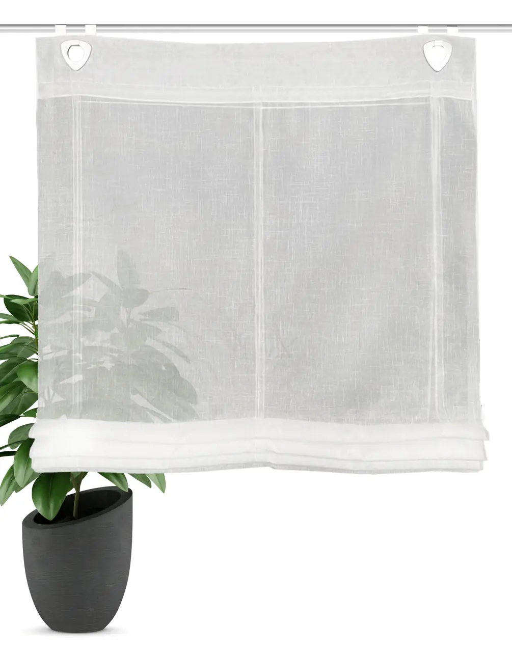 Raffrollo Casper weiß 130 x 80 cm