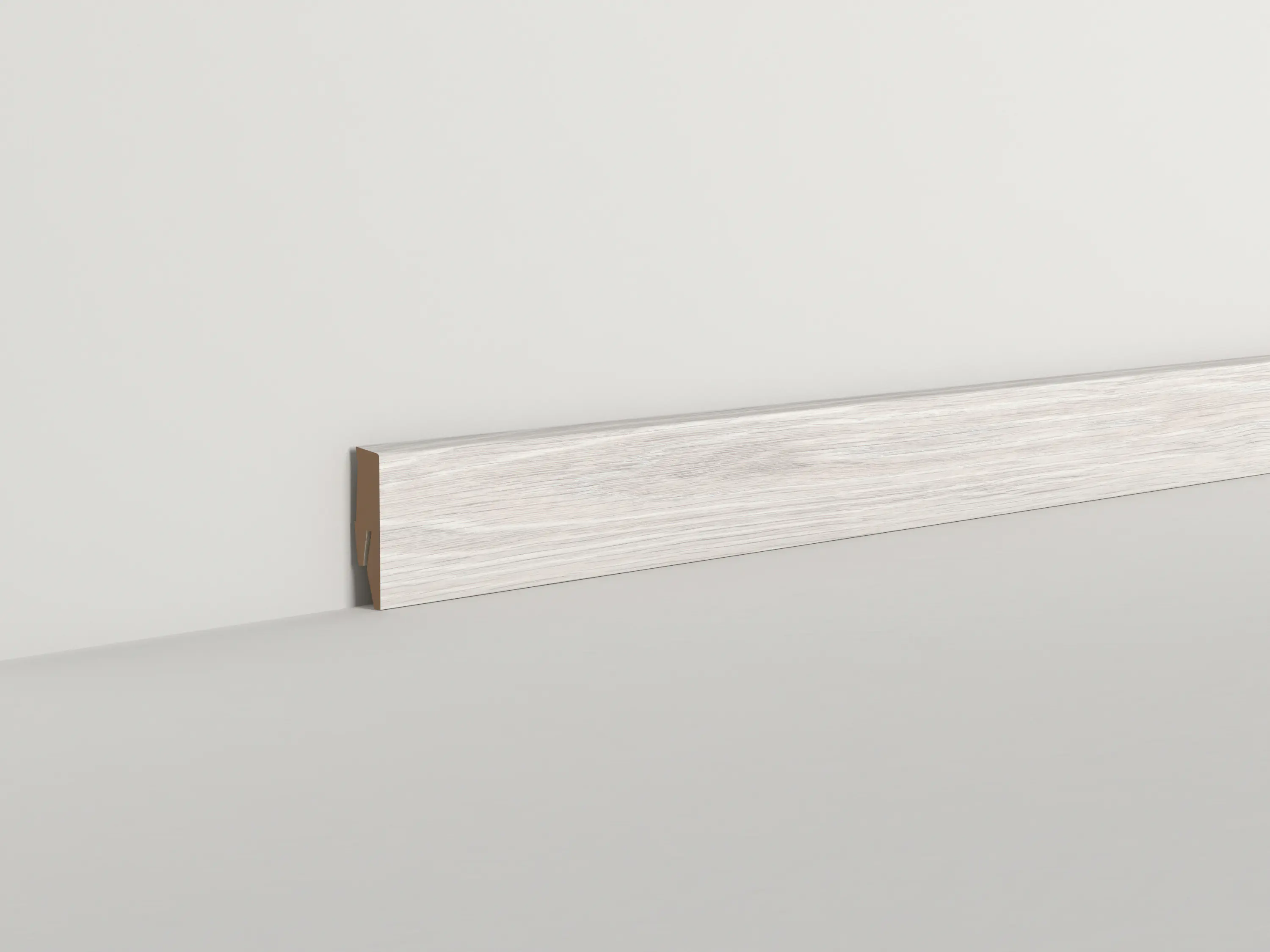 Classen Clip-Fußleiste 240 cm 58 x 19 mm Eiche Ramisco weiss