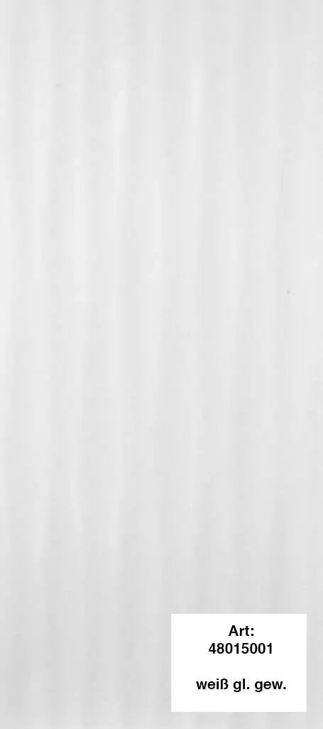 alfer Design-Platte 1000 x 600 mm PVC (Kunststoff) gewellt, weiss glänzend