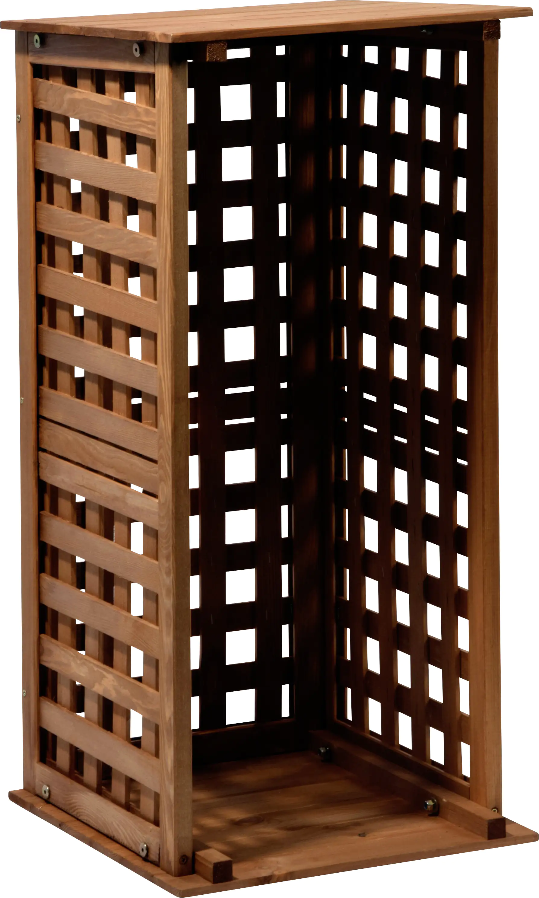 Dobar Kaminholzregal für innen und außen braun 39 x 39 x 85 cm Dobar Kaminholzregal für innen und außen braun 39 x 39 x 85 cm