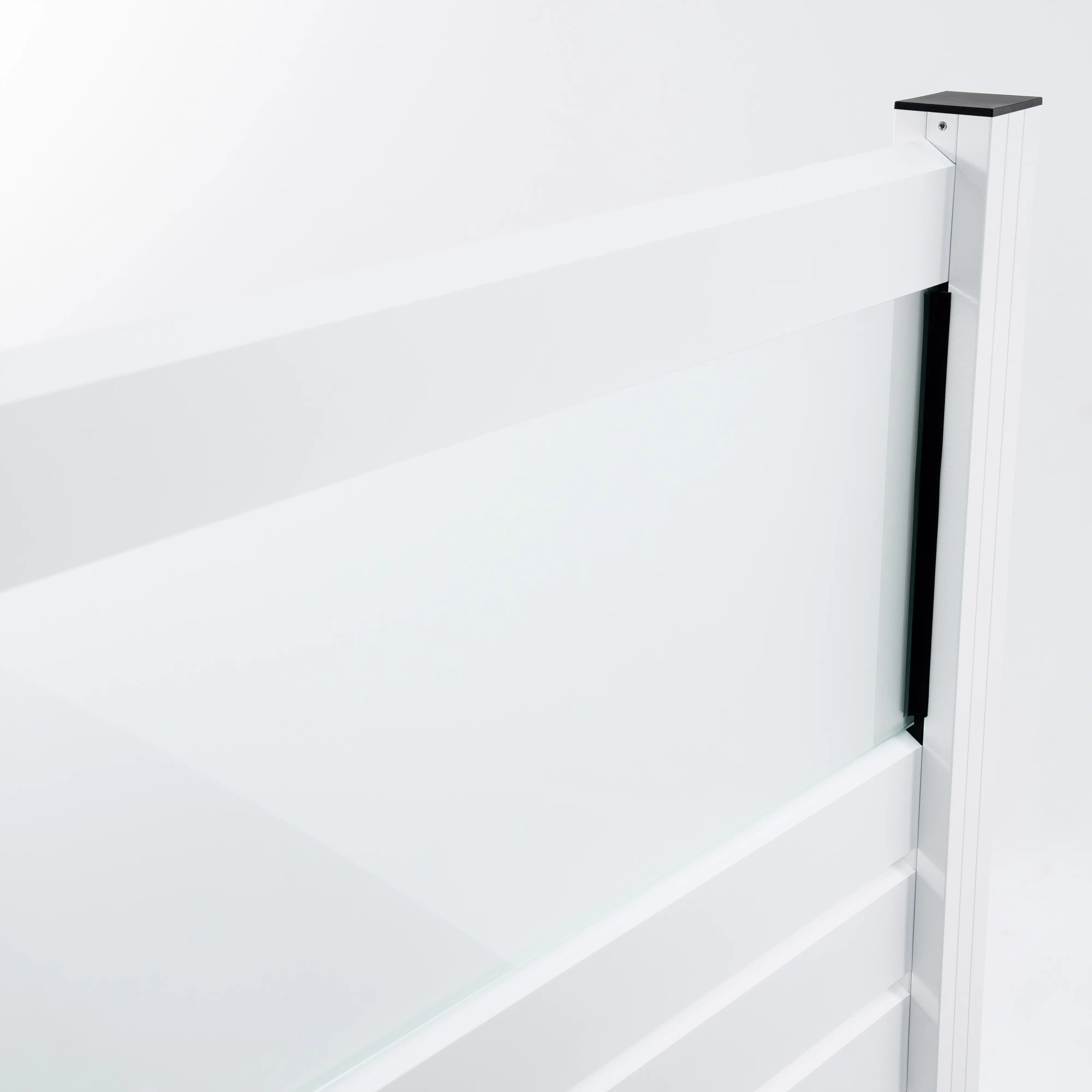 Ambiente Alu-Zaun Erweiterungsset Rhombus MINI 187 x 184,2 cm weiß 