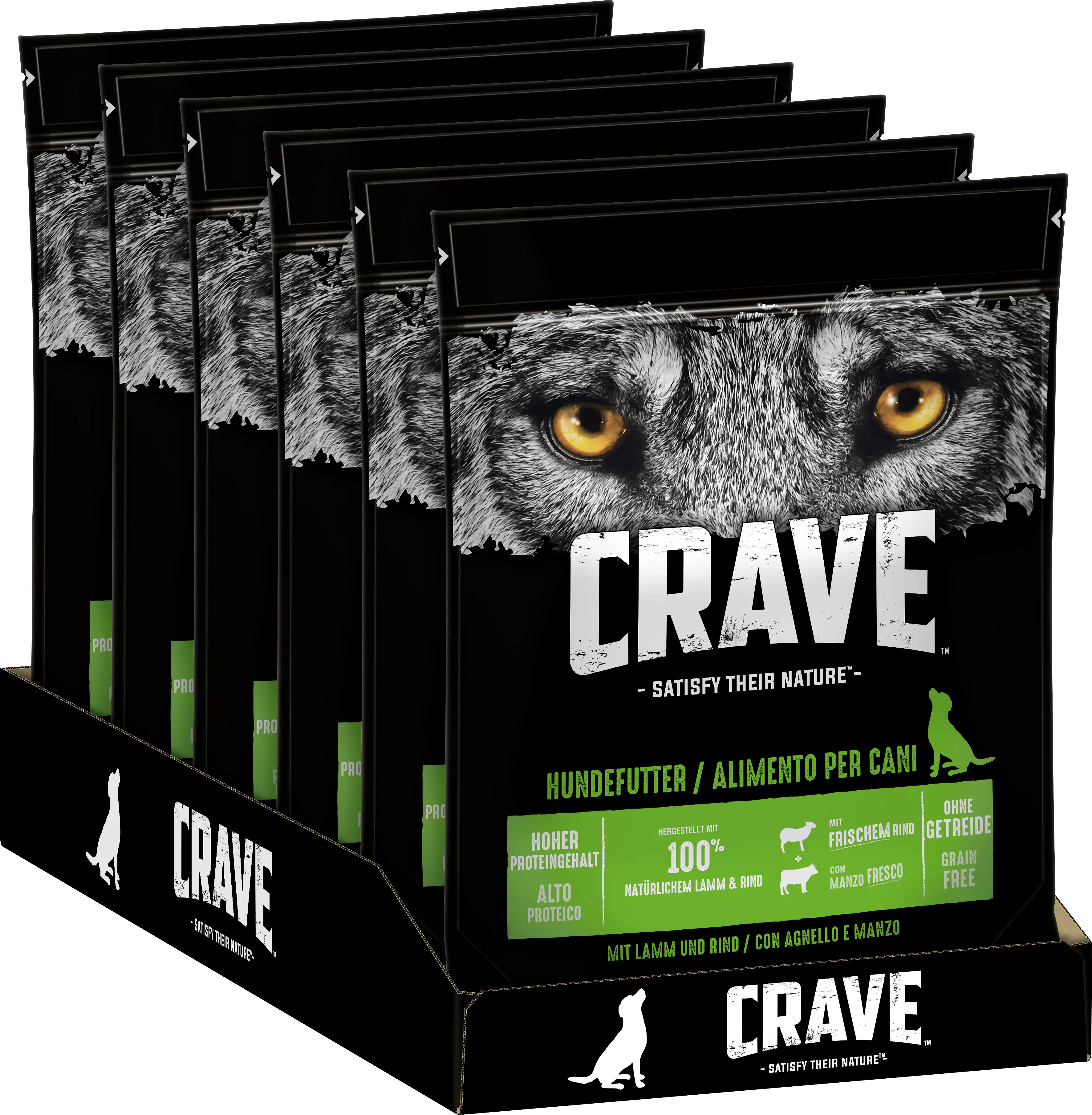 Crave Adult mit Lamm und Rind Hundefutter 1 kg Crave Adult mit Lamm und Rind Hundefutter 1 kg