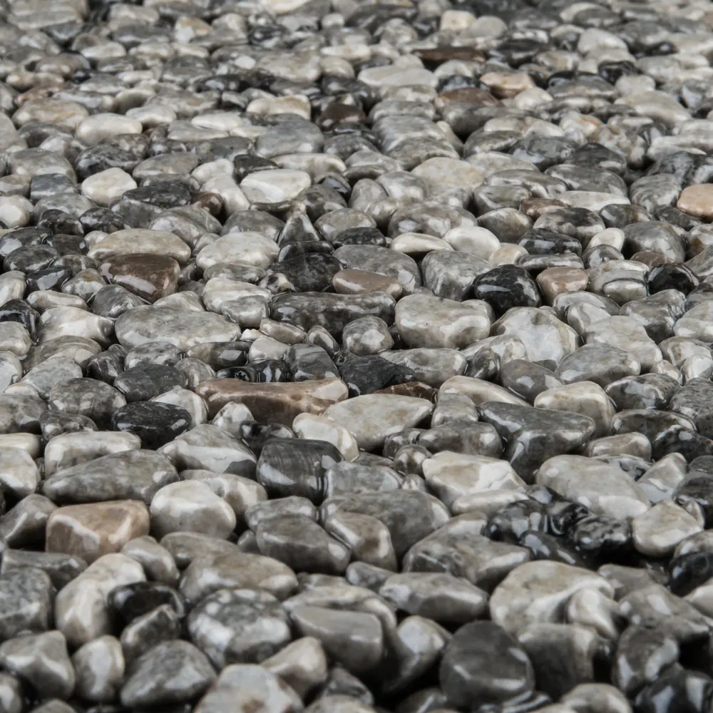 RAVELLO Steinteppich Boden Outdoor Körnung Gross Farbe grau 26 kg Set