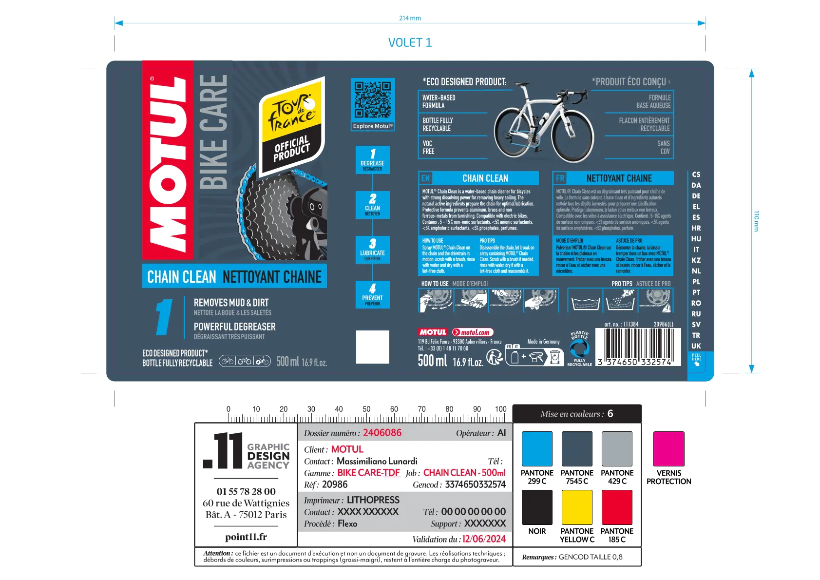 MOTUL Chain Clean Road Kettenreiniger 500 ml
