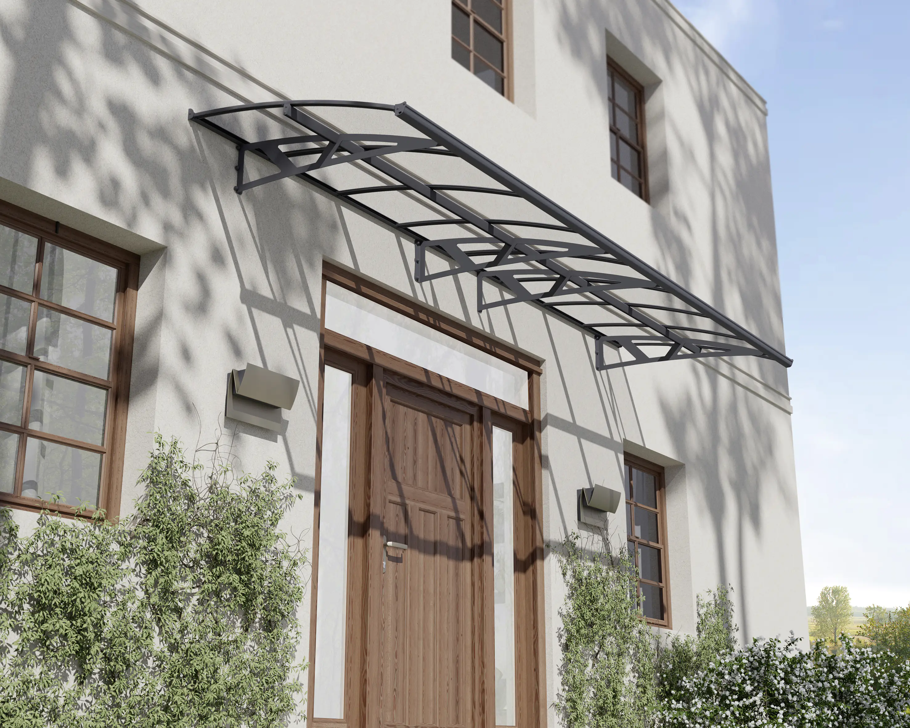 Canopia Vordach Amsterdam  447 x 139 cm anthrazit