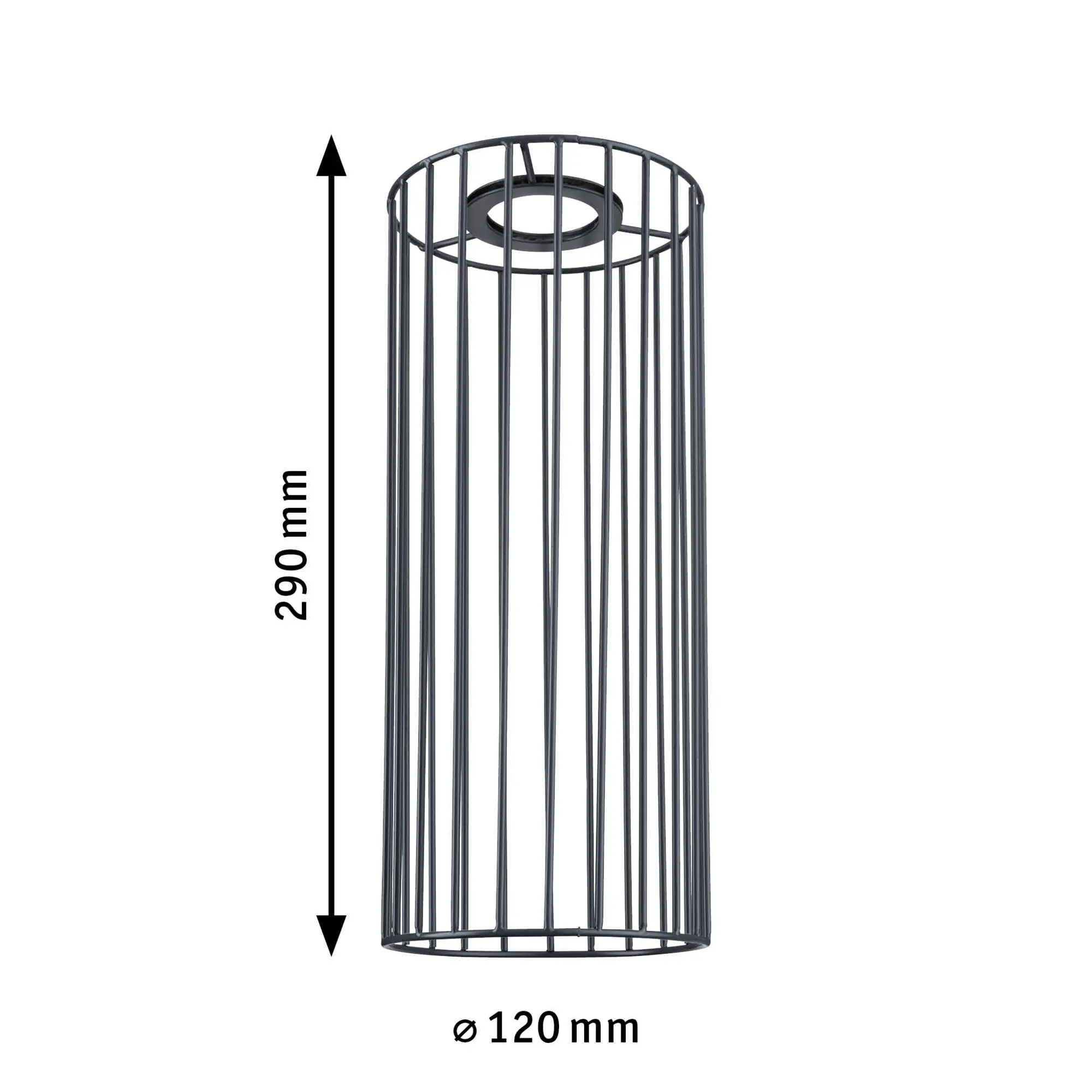 Paulmann URail Lampenschirm Biraha 2Easy anthrazit 12 x 29 cm