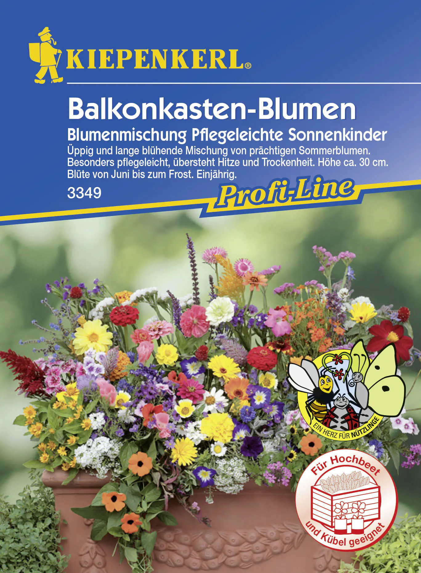 Kiepenkerl Balkonkasten-Blumen Mix Inhalt: ca. 4 lfd. Meter