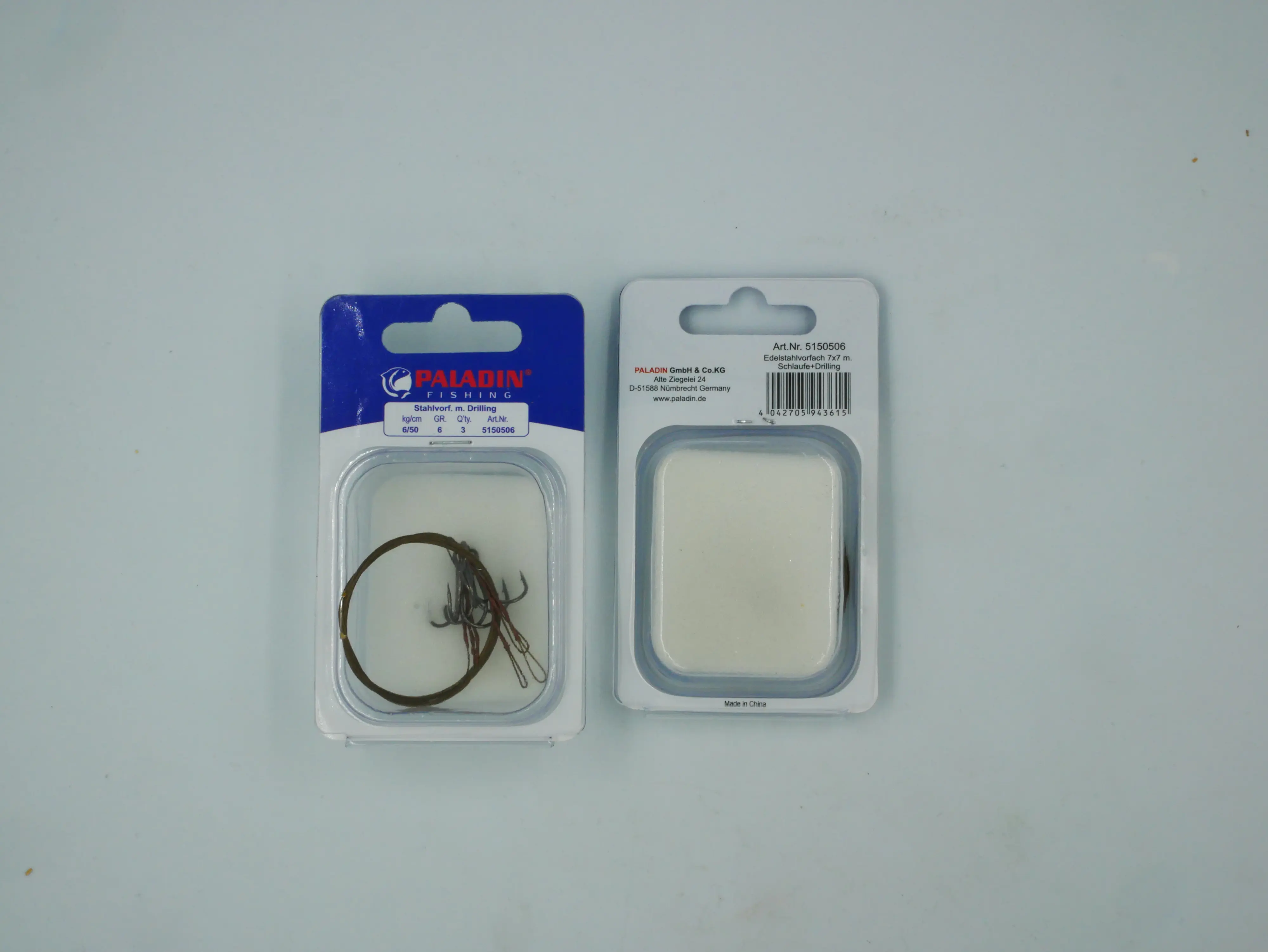 Paladin Stahlvorfach Drilling Gr. 6 Tragkraft 6 kg Länge 50cm 3 Stück