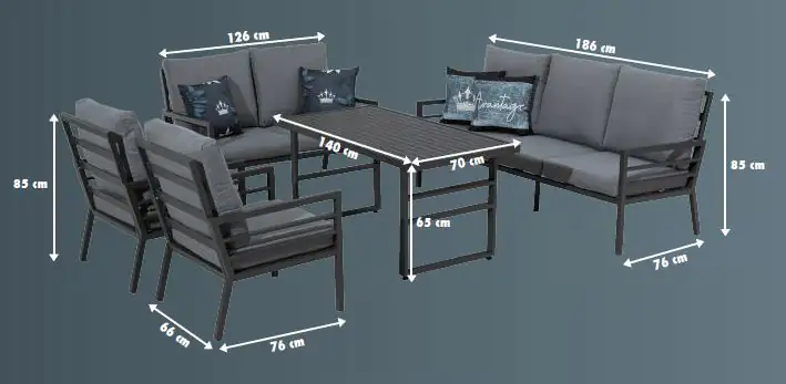 Primaster Dining Lounge Möbelset Terracina XXL Lounge Primaster Dining Lounge Möbelset Terracina XXL Lounge